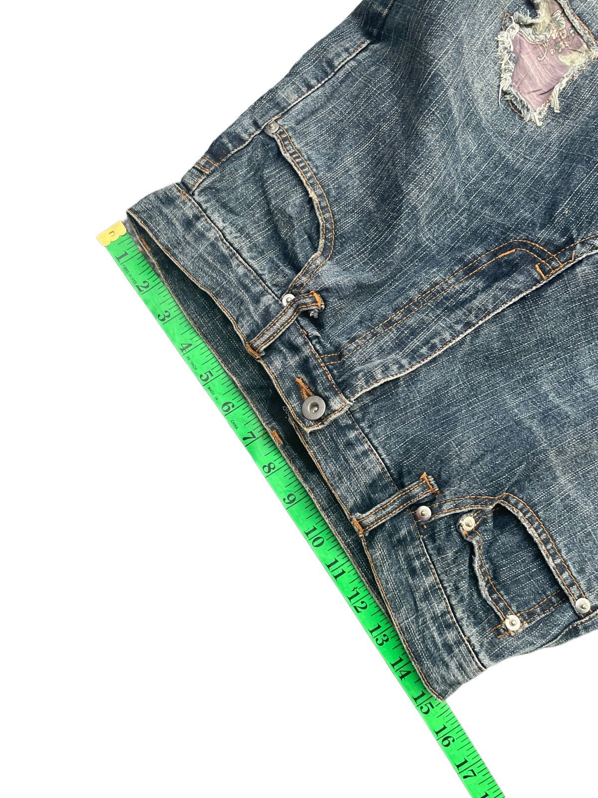 Japanese Brand Freebeat Diag Distresed Denim Size US 30 / EU 46 - 15 Thumbnail