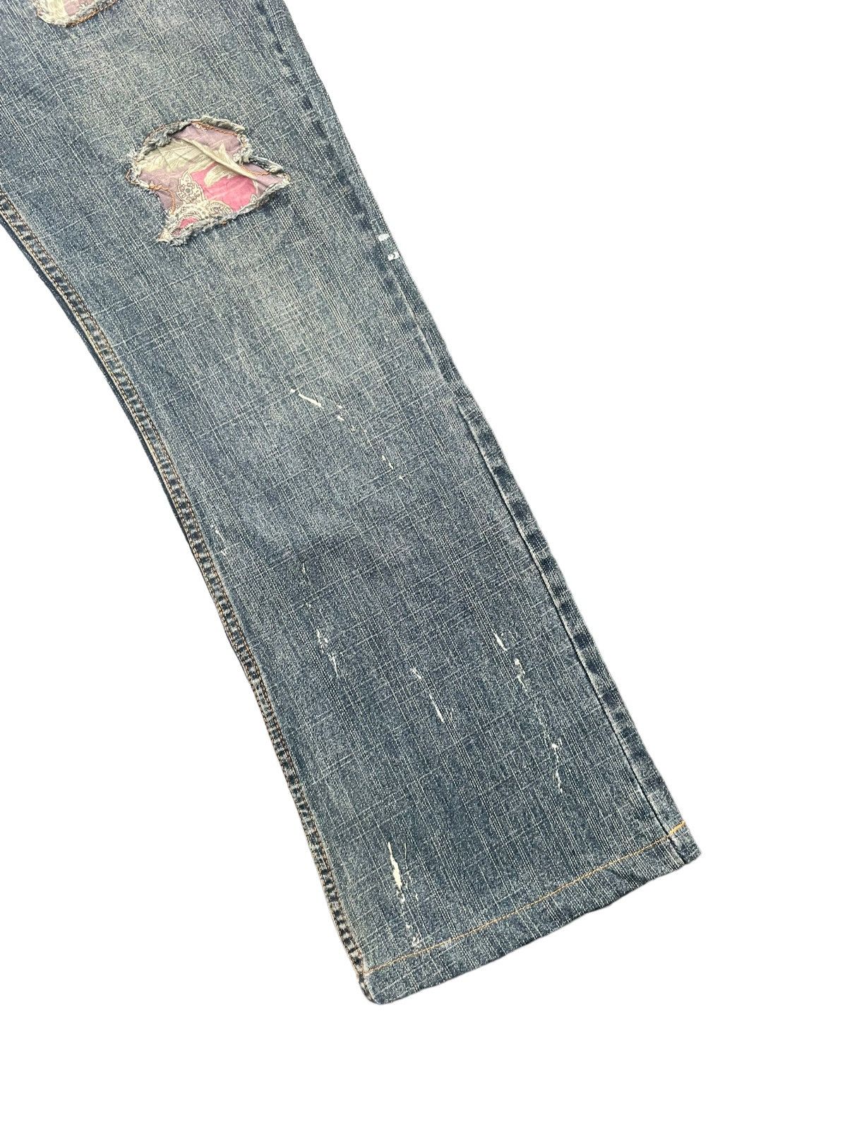 Japanese Brand Freebeat Diag Distresed Denim Size US 30 / EU 46 - 3 Thumbnail