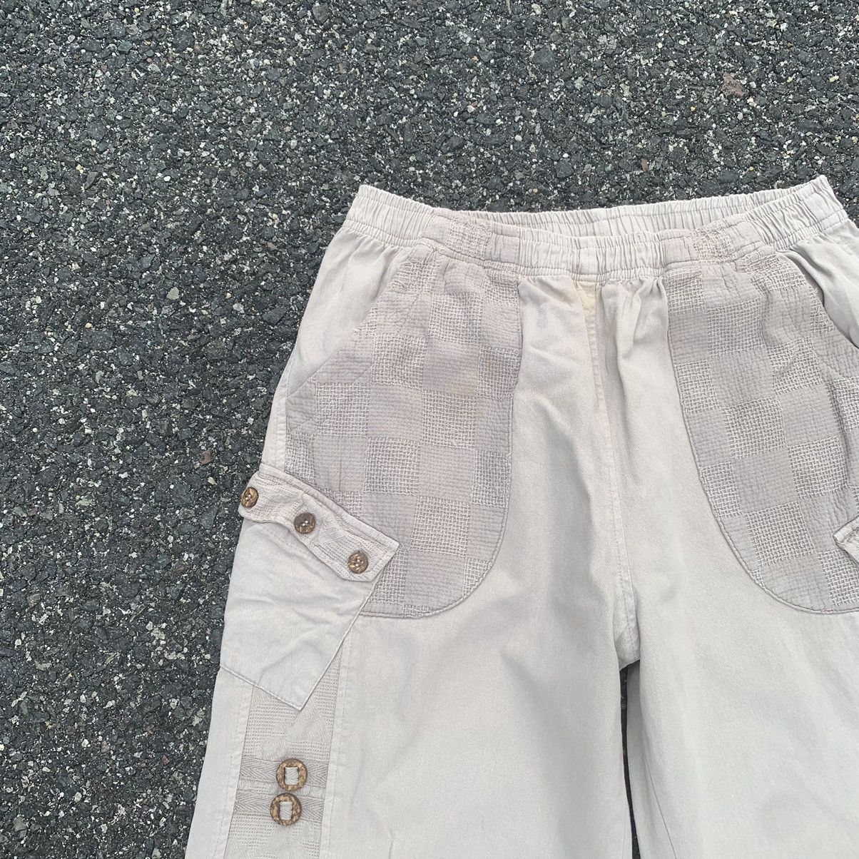 Japanese Brand UNIQUE DESIGN Japan Baggy Ankle Spring Waist Pants Free Size Size US 30 / EU 46 - 4 Thumbnail