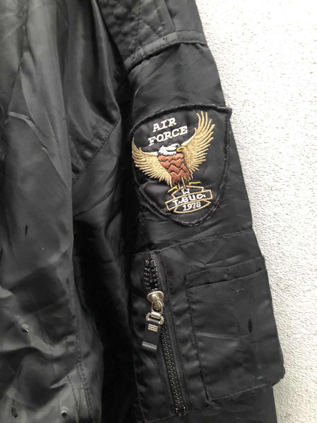 Other 🟢Air Force T•BUC Oversized Black Bomber Jackets Size US XL / EU 56 / 4 - 4 Thumbnail