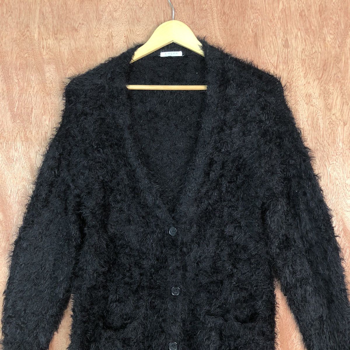 Homespun Knitwear DLL COLZA Blong cardigan Mohair Shag Shaggy Knitwear #c377 Size M / US 6-8 / IT 42-44 - 2 Thumbnail