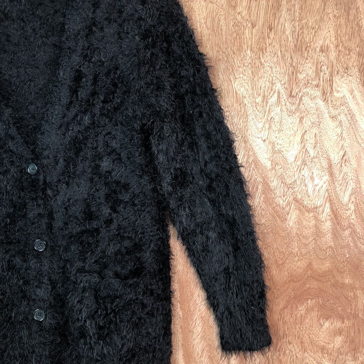 Homespun Knitwear DLL COLZA Blong cardigan Mohair Shag Shaggy Knitwear #c377 Size M / US 6-8 / IT 42-44 - 5 Thumbnail