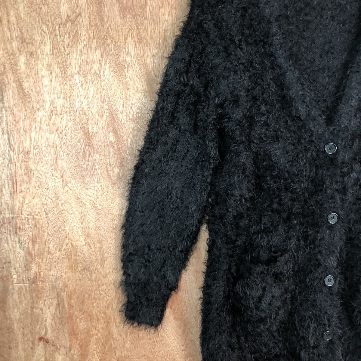 Homespun Knitwear DLL COLZA Blong cardigan Mohair Shag Shaggy Knitwear #c377 Size M / US 6-8 / IT 42-44 - 7 Thumbnail