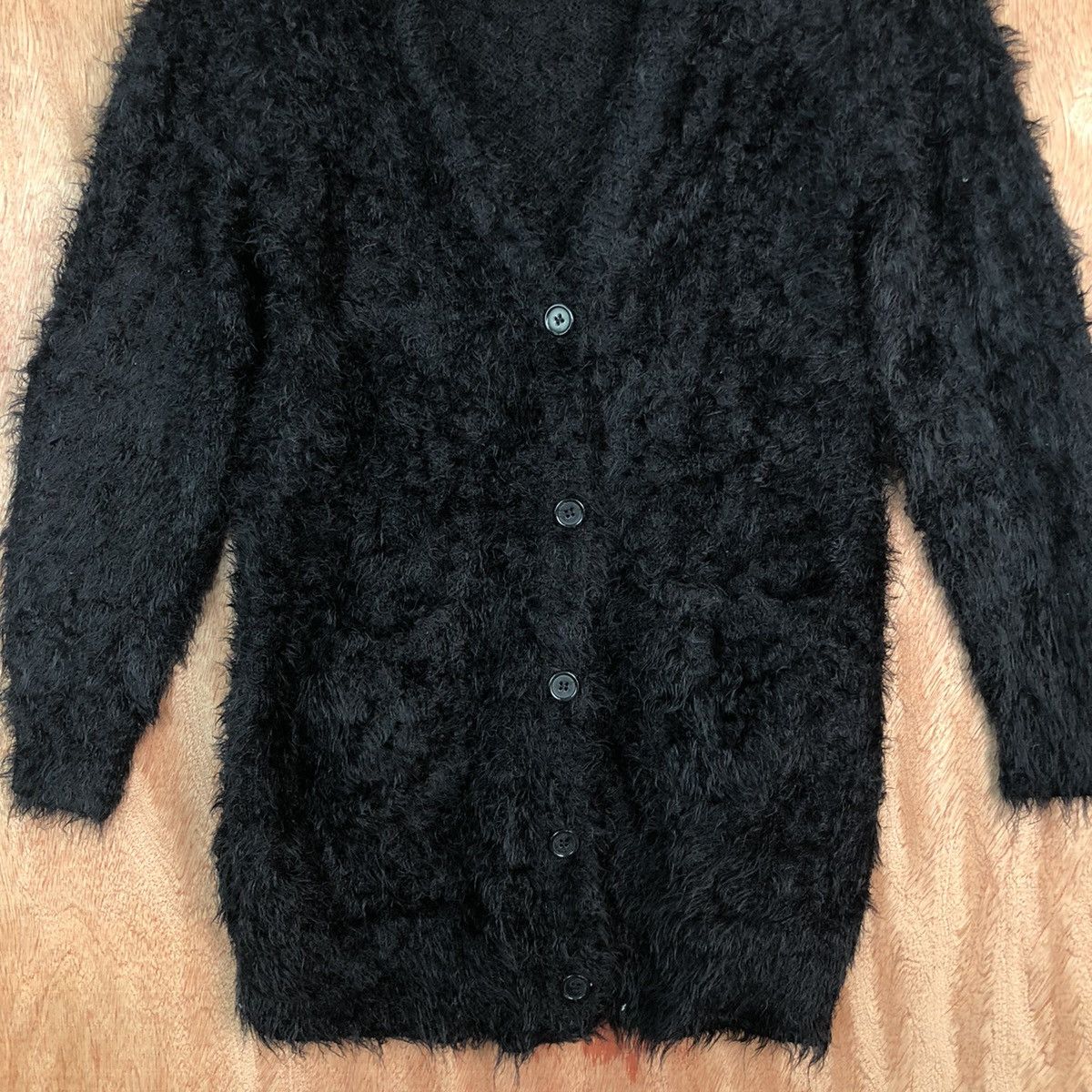 Homespun Knitwear DLL COLZA Blong cardigan Mohair Shag Shaggy Knitwear #c377 Size M / US 6-8 / IT 42-44 - 8 Thumbnail
