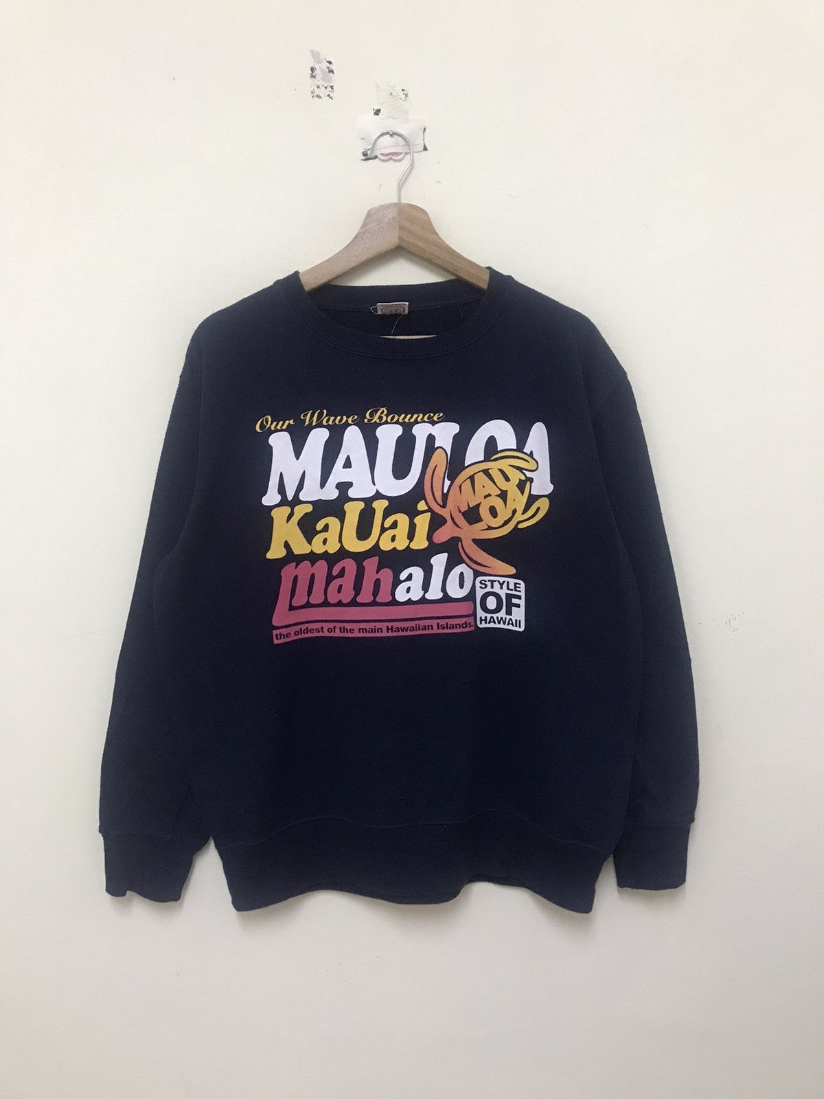 Vintage Vintage Mauloa Style Of Hawaii Sweatshirt Big Logo Spellout Size US L / EU 52-54 / 3 - 5 Thumbnail