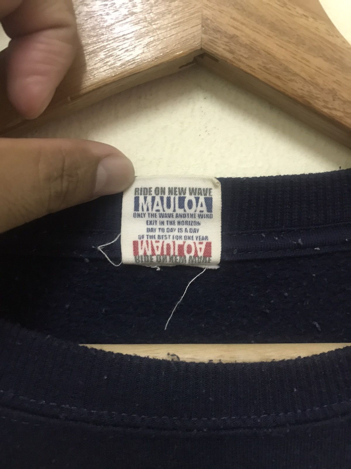 Vintage Vintage Mauloa Style Of Hawaii Sweatshirt Big Logo Spellout Size US L / EU 52-54 / 3 - 8 Thumbnail