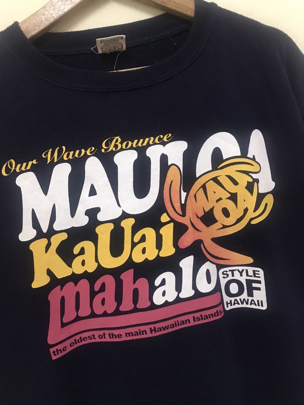 Vintage Vintage Mauloa Style Of Hawaii Sweatshirt Big Logo Spellout Size US L / EU 52-54 / 3 - 6 Thumbnail