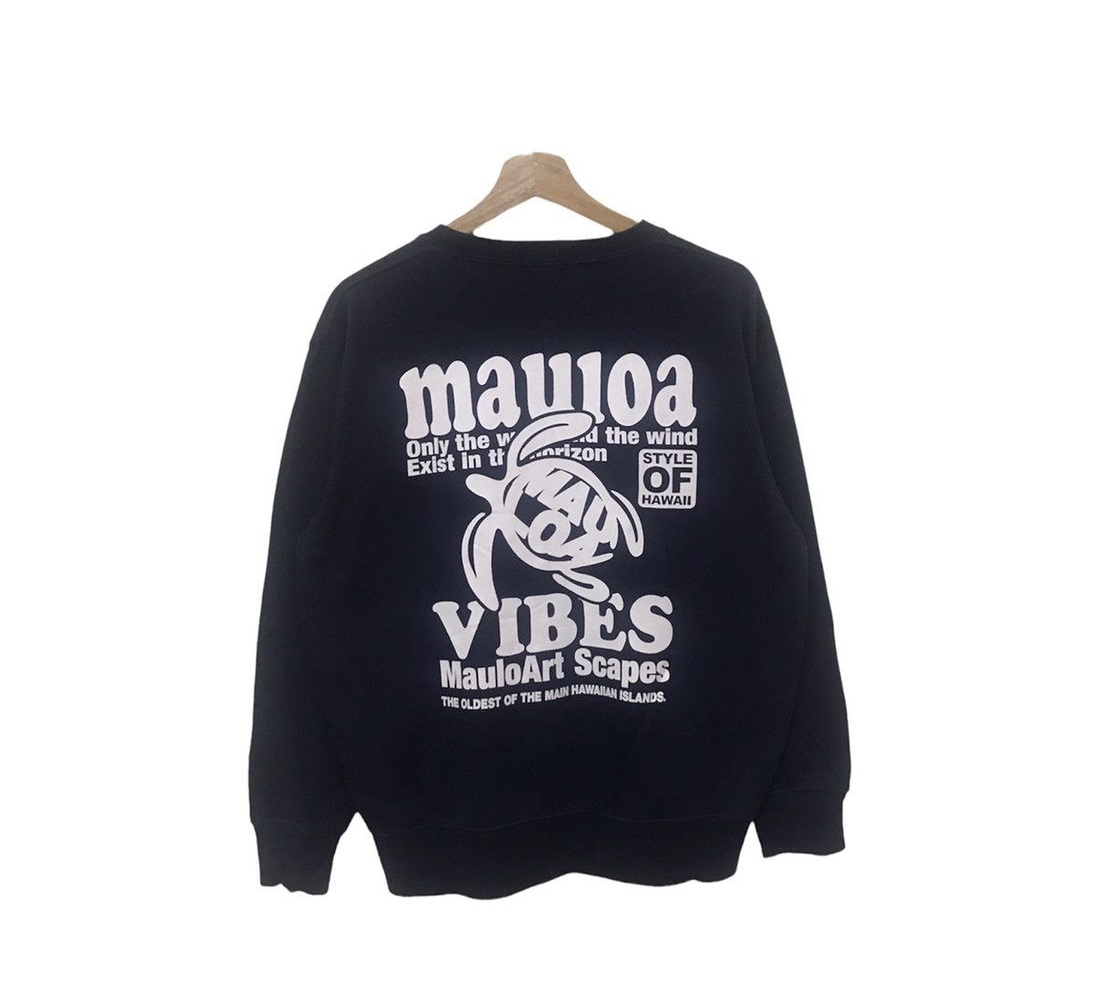 Vintage Vintage Mauloa Style Of Hawaii Sweatshirt Big Logo Spellout Size US L / EU 52-54 / 3 - 3 Thumbnail