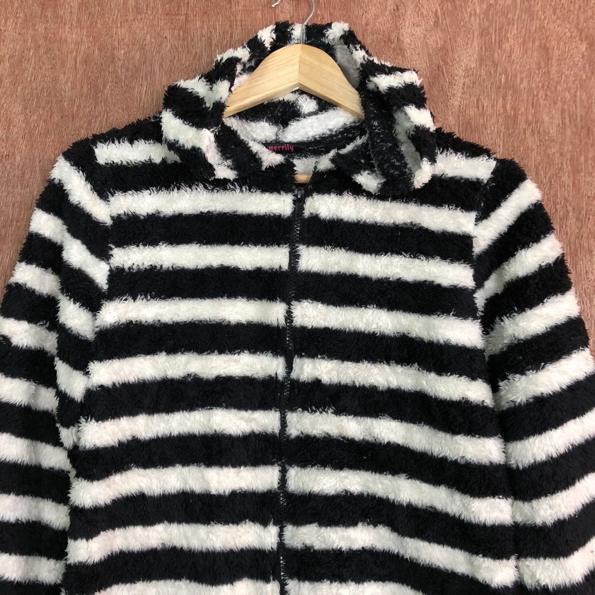 Homespun Knitwear × OVER THE STRiPES DL Merrily Striped Mohair Knit Sweater like cobain #c324 Size S / US 4 / IT 40 - 8 Thumbnail