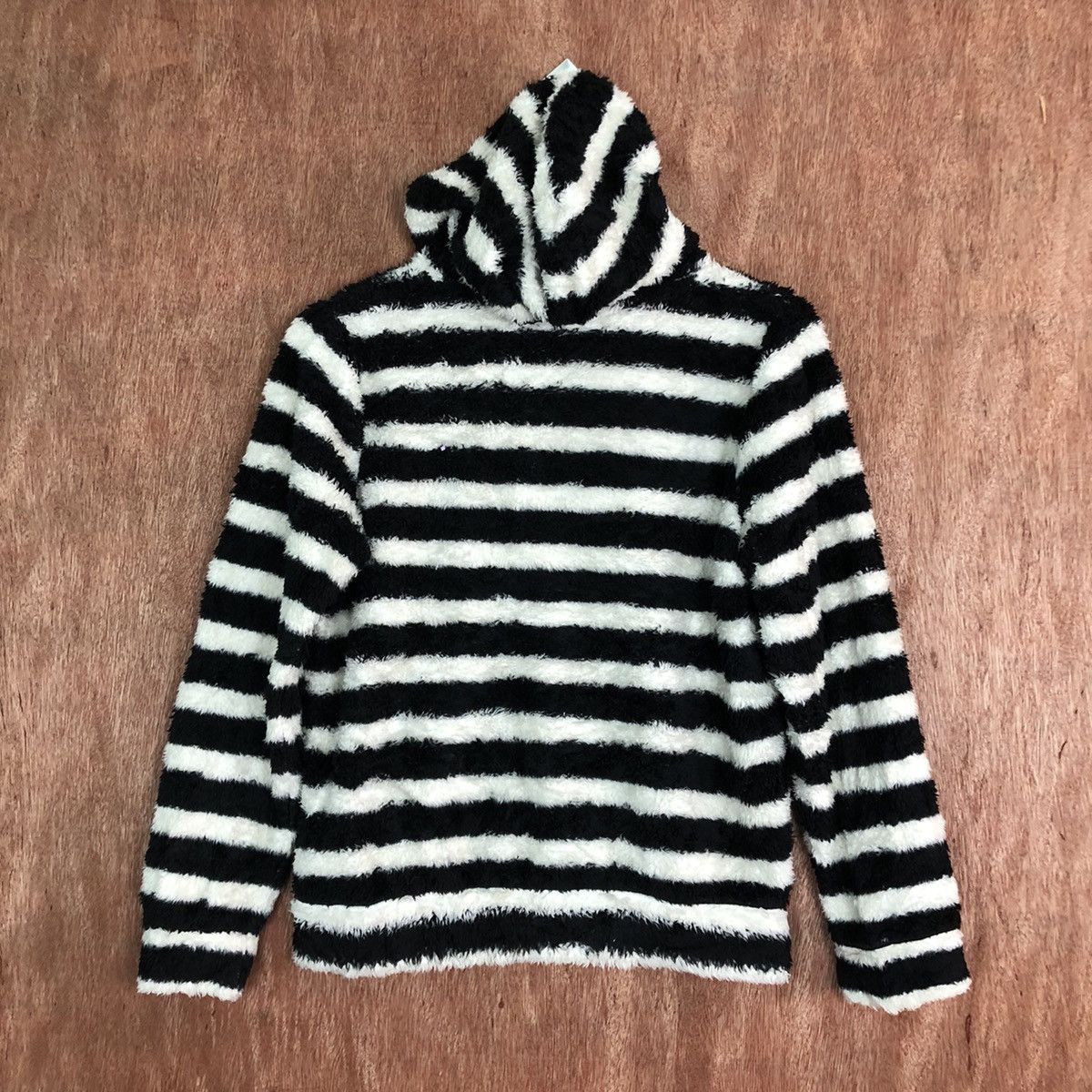 Homespun Knitwear × OVER THE STRiPES DL Merrily Striped Mohair Knit Sweater like cobain #c324 Size S / US 4 / IT 40 - 11 Thumbnail