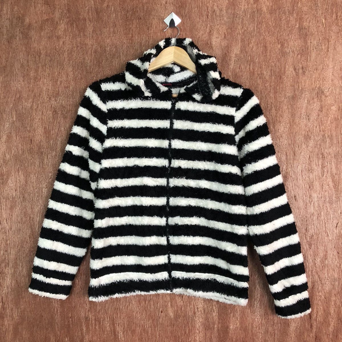 Homespun Knitwear × OVER THE STRiPES DL Merrily Striped Mohair Knit Sweater like cobain #c324 Size S / US 4 / IT 40 - 1 Thumbnail