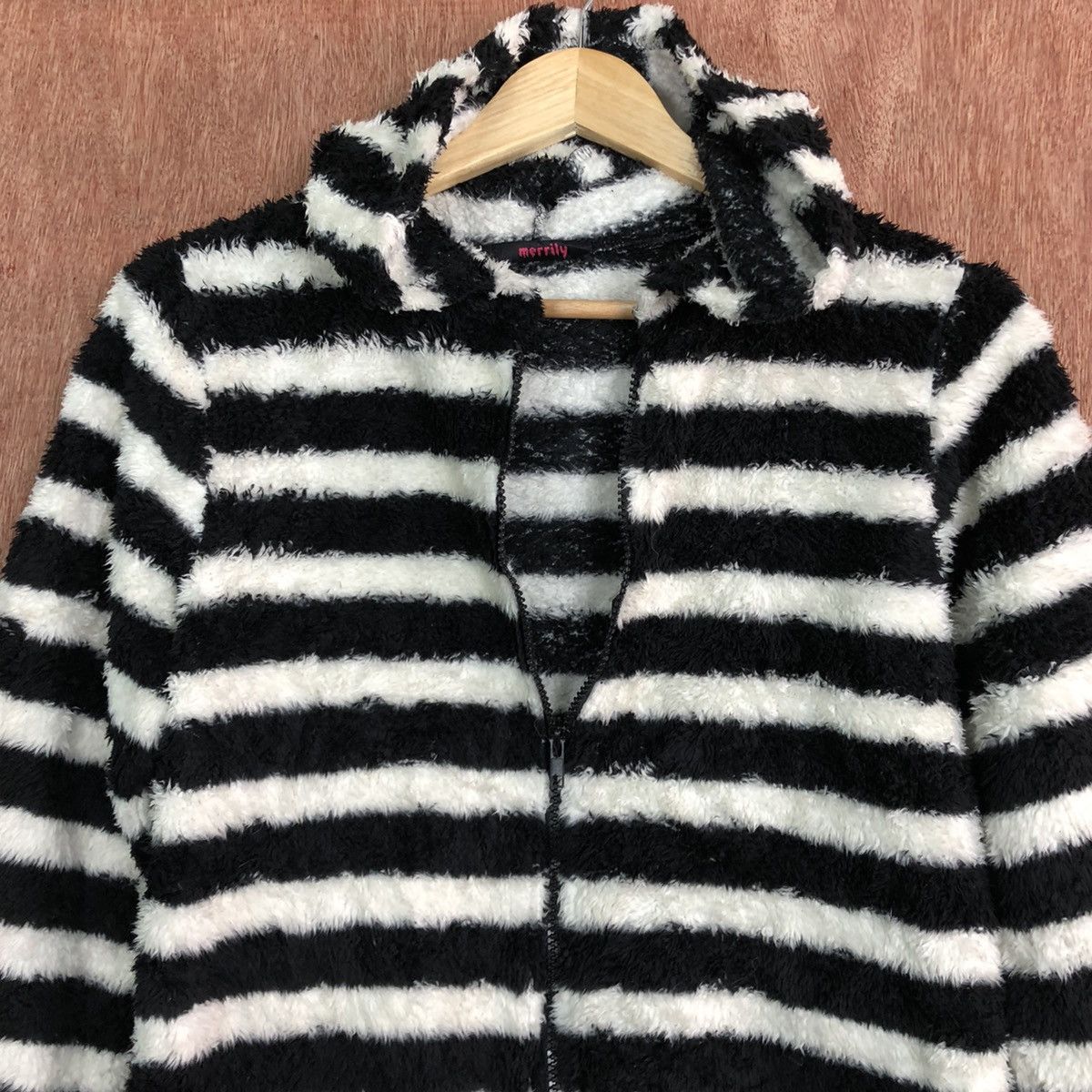 Homespun Knitwear × OVER THE STRiPES DL Merrily Striped Mohair Knit Sweater like cobain #c324 Size S / US 4 / IT 40 - 9 Thumbnail