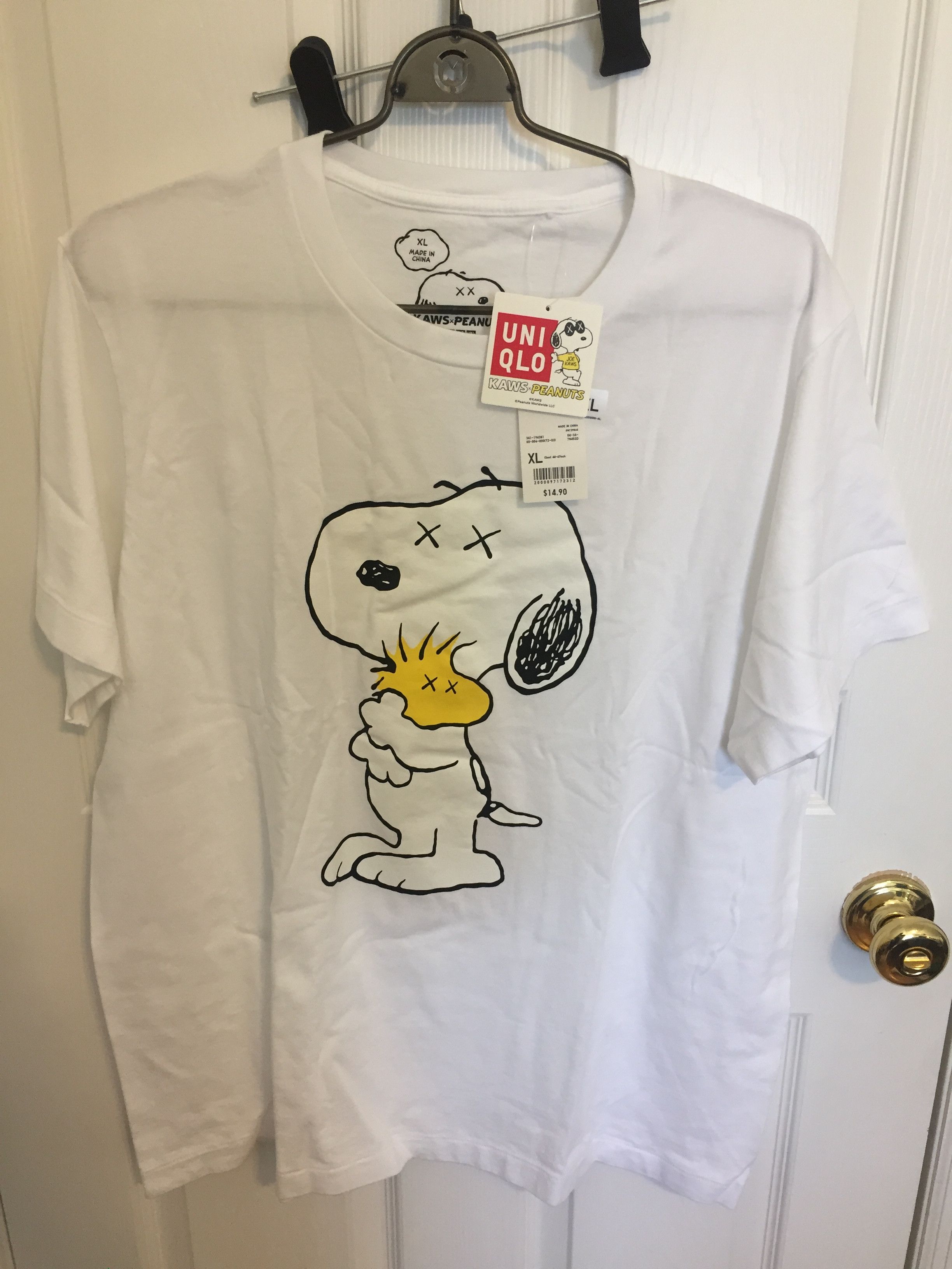 Uniqlo Snoopy & Woodstock Tee in White | Grailed