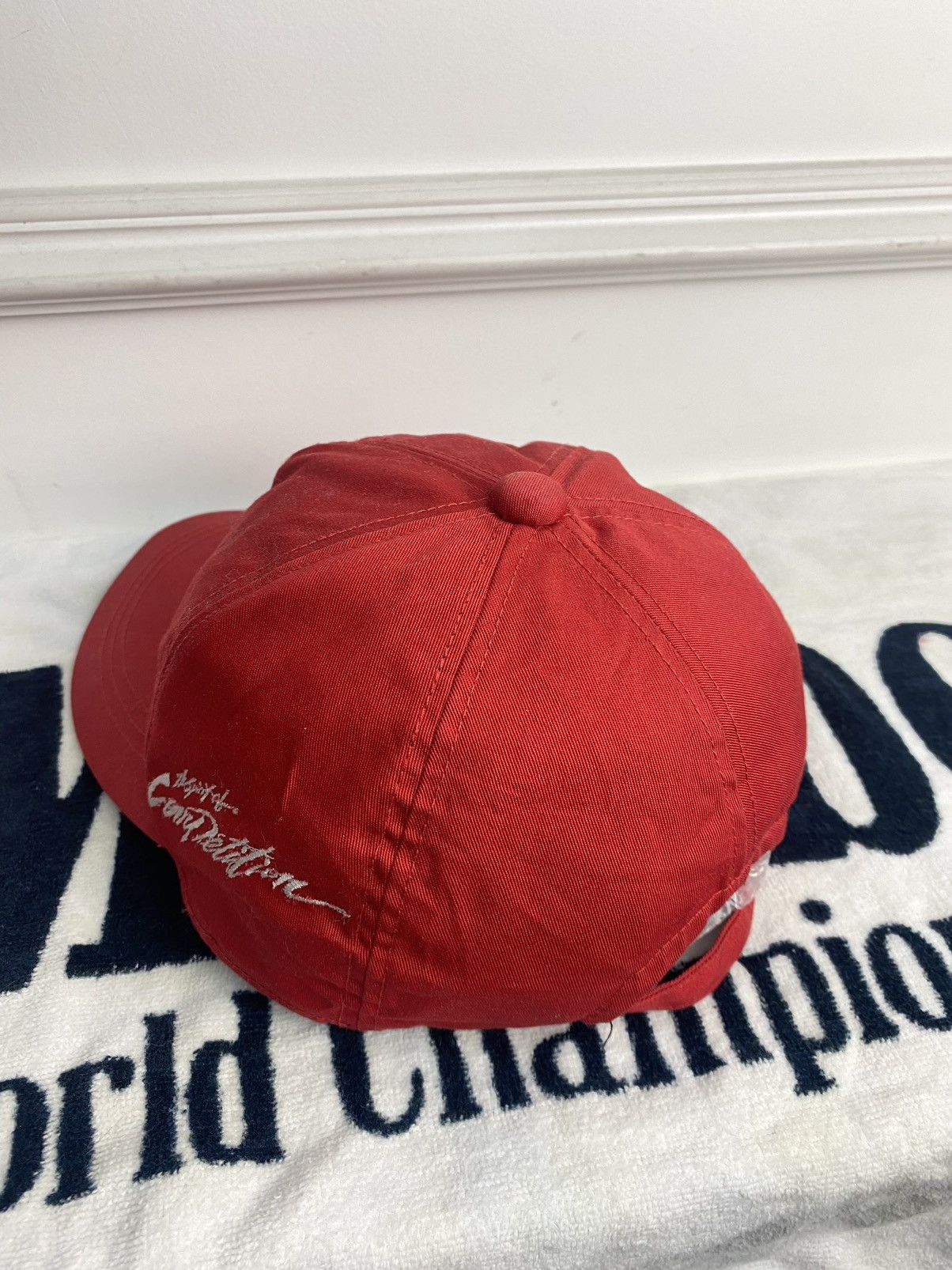 Japanese Brand 90s Ralliart Mitsubishi Motors Cap Size ONE SIZE - 4 Thumbnail