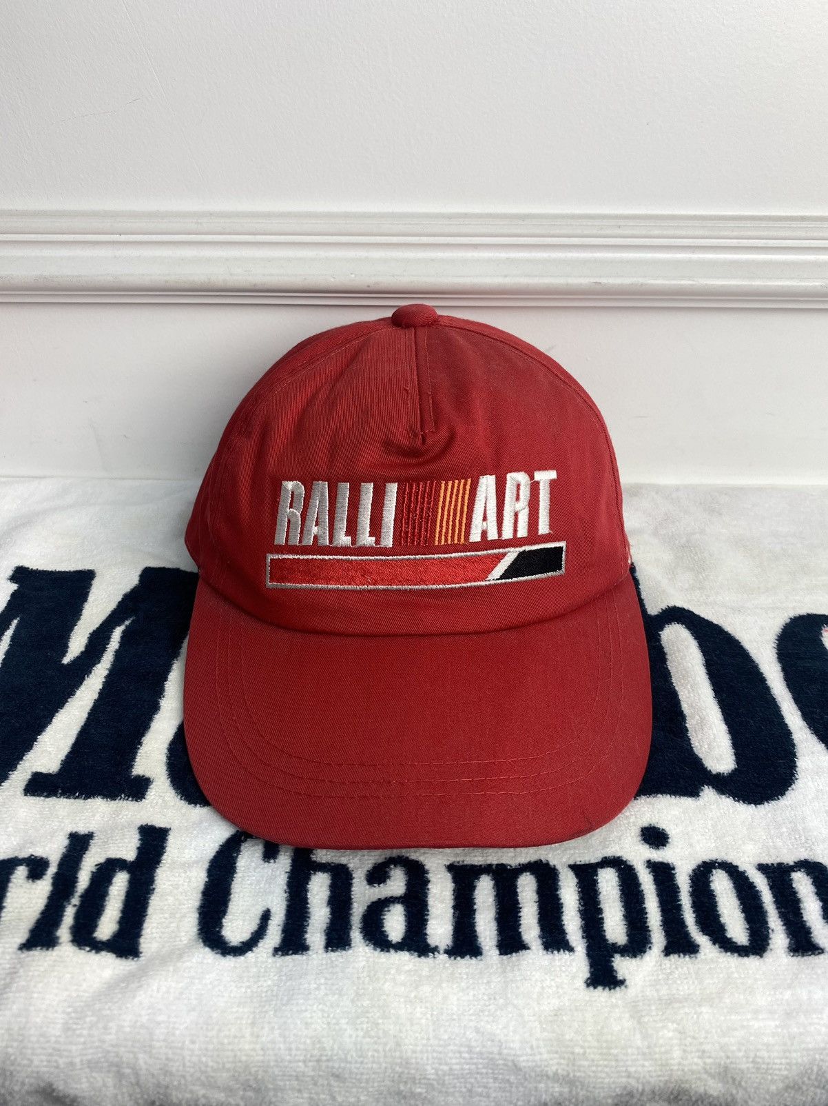 Japanese Brand 90s Ralliart Mitsubishi Motors Cap Size ONE SIZE - 2 Thumbnail