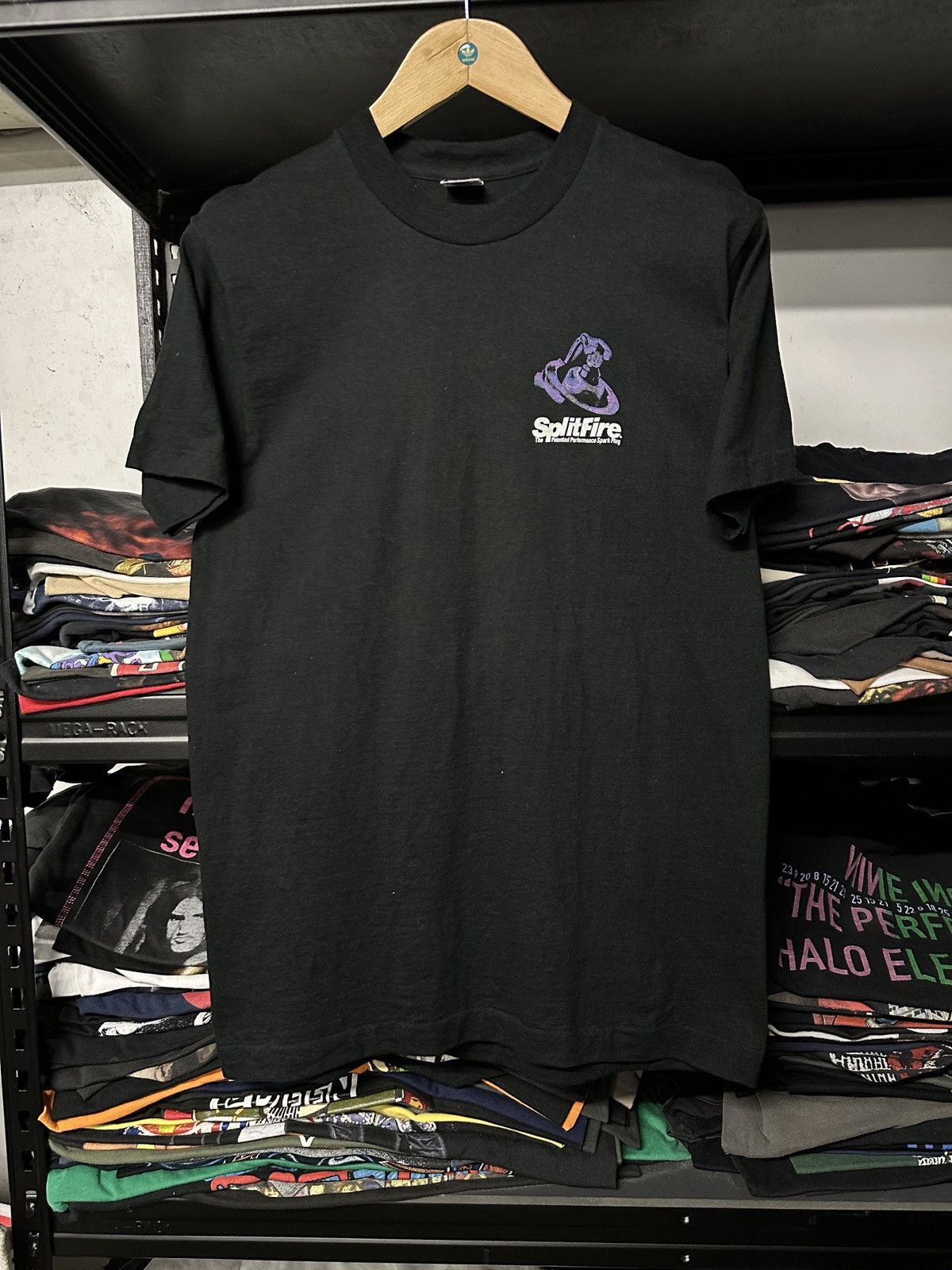 Fruit Of The Loom × Vintage Vintage 90s Splitfire Spark Plug Tee Racing Size US M / EU 48-50 / 2 - 2 Thumbnail