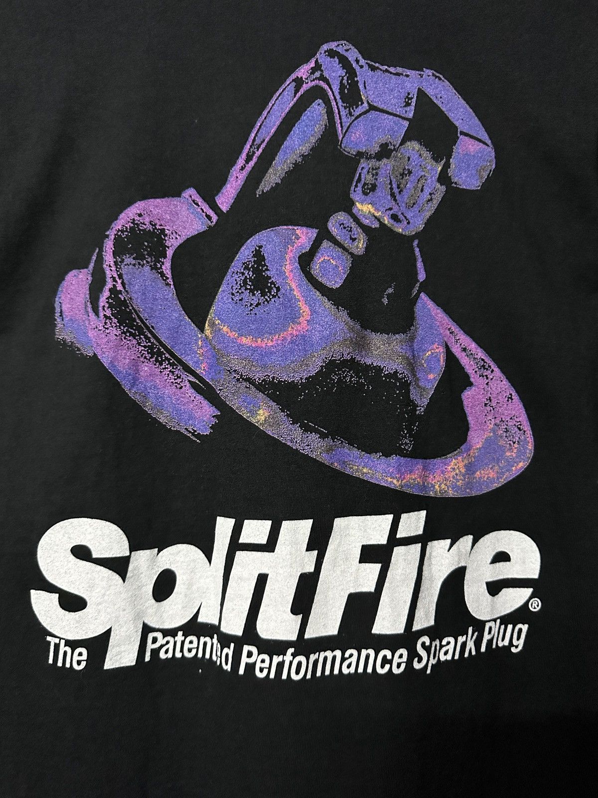 Fruit Of The Loom × Vintage Vintage 90s Splitfire Spark Plug Tee Racing Size US M / EU 48-50 / 2 - 3 Thumbnail