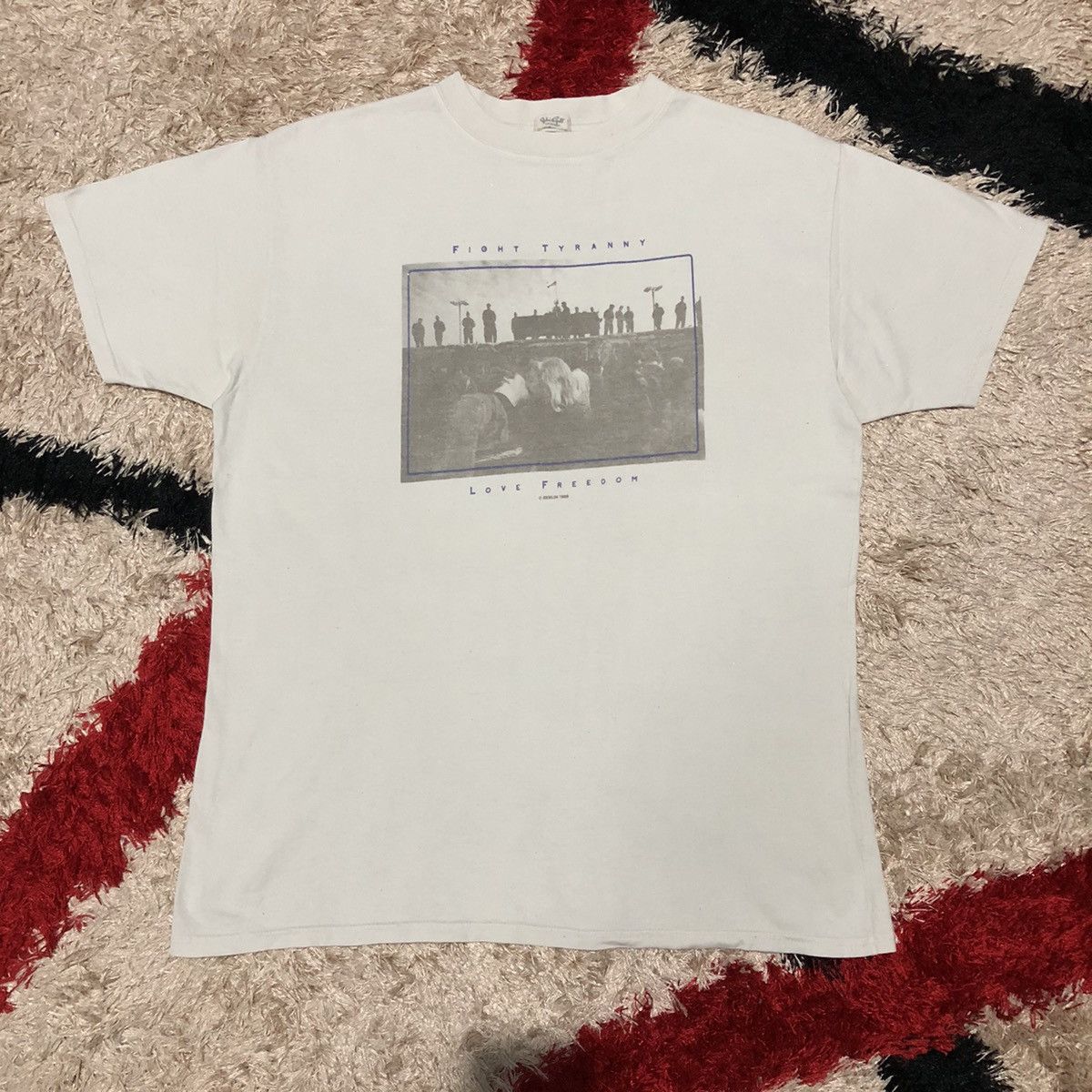 Vintage Rare‼️🔥Vintage Brandy Melville Tyranny Berlin 1989 Kiss Shirt Size US M / EU 48-50 / 2 - 3 Thumbnail