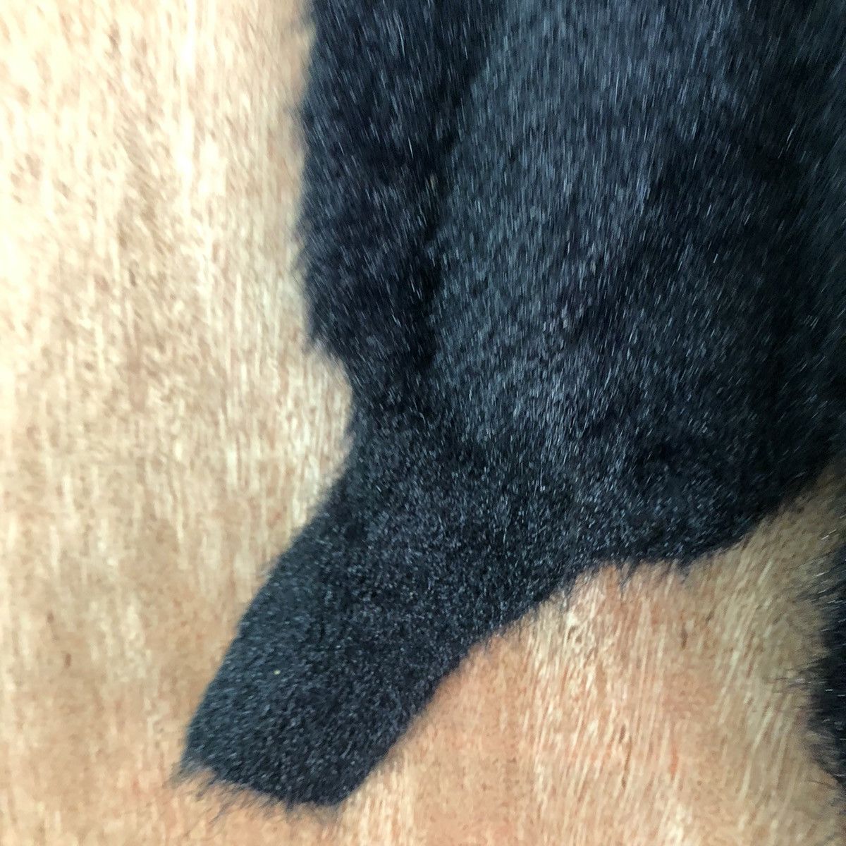 Homespun Knitwear Japan GU Black shaggy soft fur Mohair Cardigan #c403 Size S / US 4 / IT 40 - 6 Thumbnail