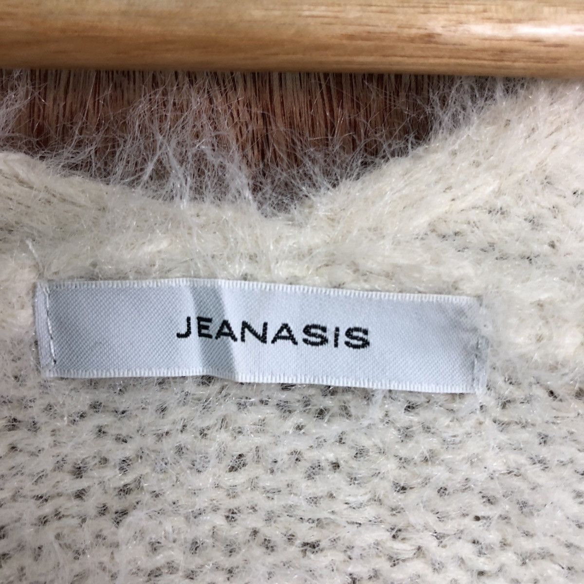 Homespun Knitwear DL Jeanasis Cream Mohair Shag Shaggy Knitwear #c356 Size L / US 10 / IT 46 - 9 Thumbnail