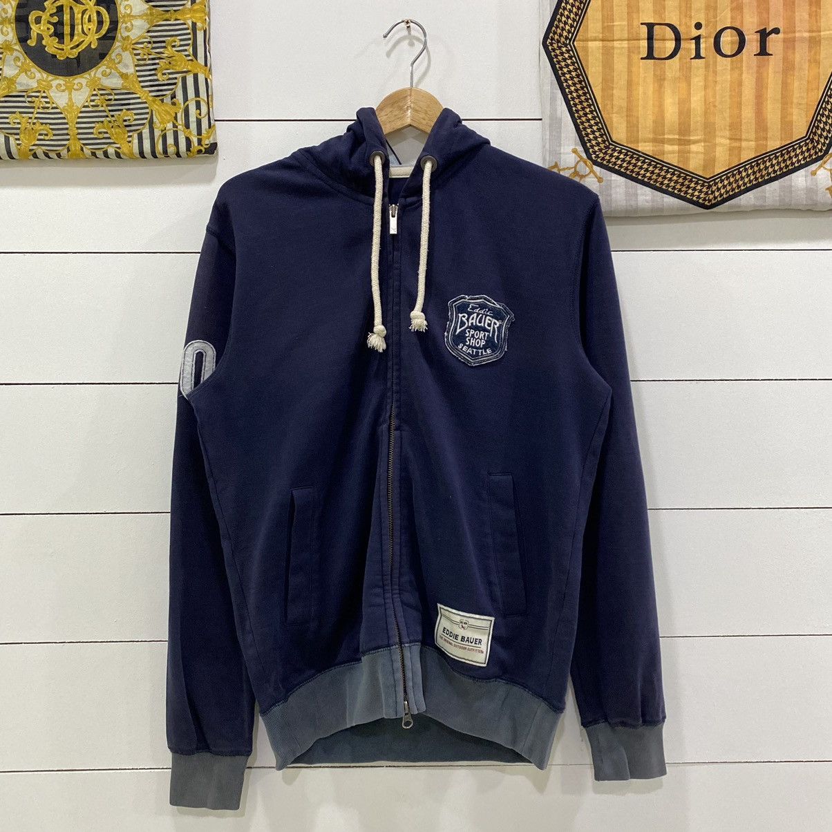 Eddie Bauer × Vintage Eddie Bauer Zipper Hoodie Size US S / EU 44-46 / 1 - 1 Thumbnail