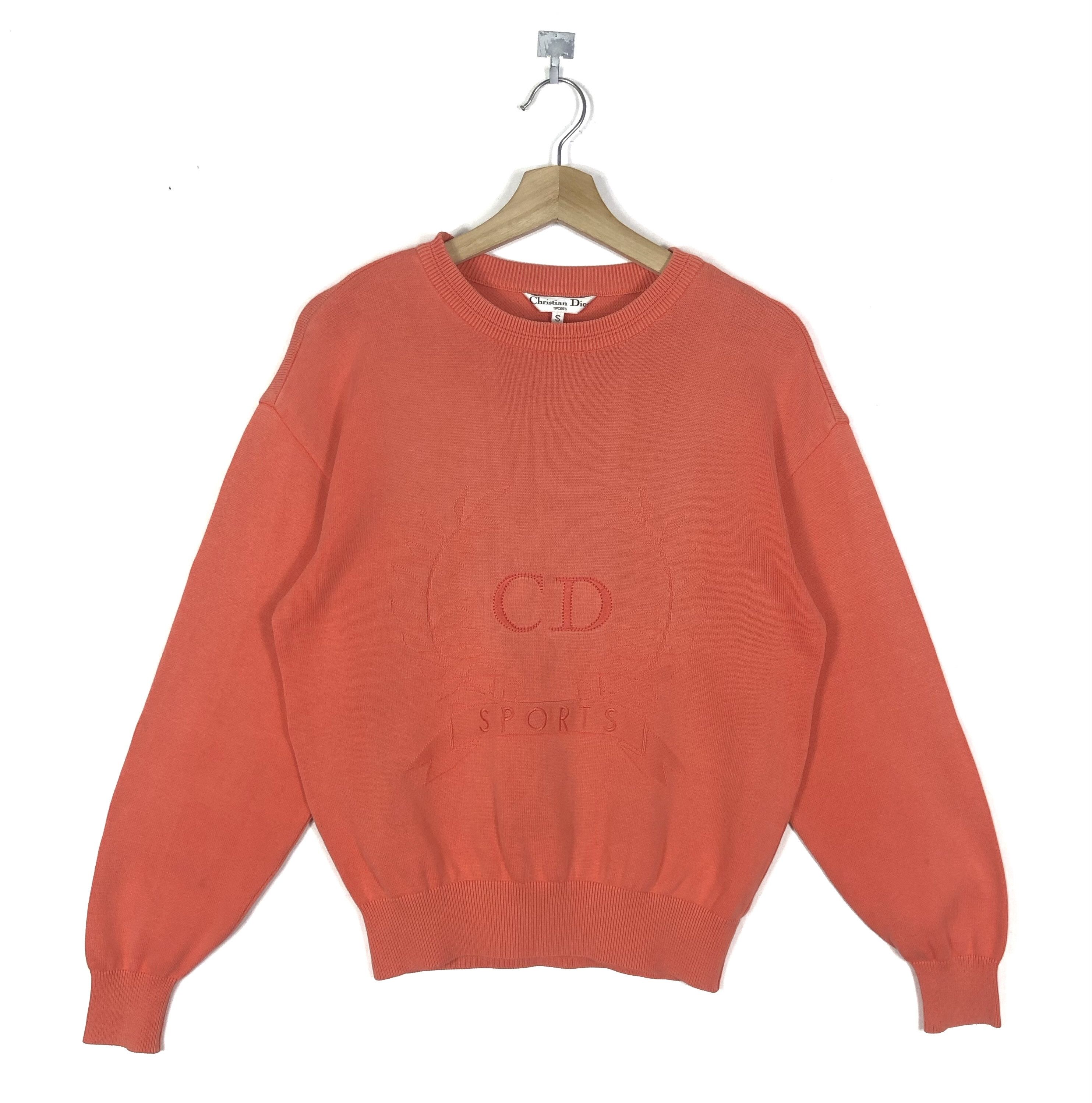Dior RARE🔥VINTAGE 80’S CD SPORTS BIG EMBROIDERY LOGO SWEATSHIRT Size US S / EU 44-46 / 1 - 2 Thumbnail
