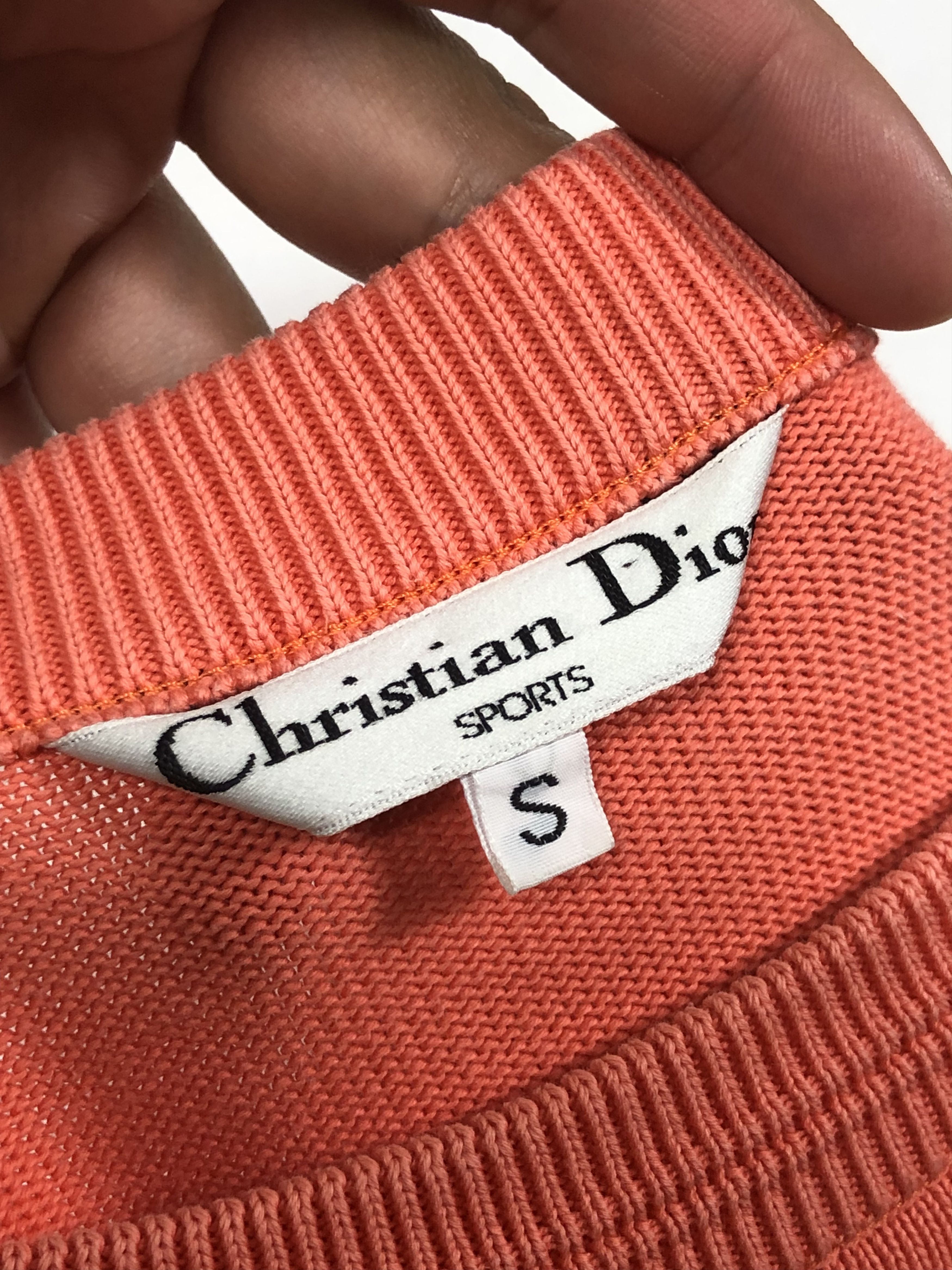 Dior RARE🔥VINTAGE 80’S CD SPORTS BIG EMBROIDERY LOGO SWEATSHIRT Size US S / EU 44-46 / 1 - 8 Thumbnail