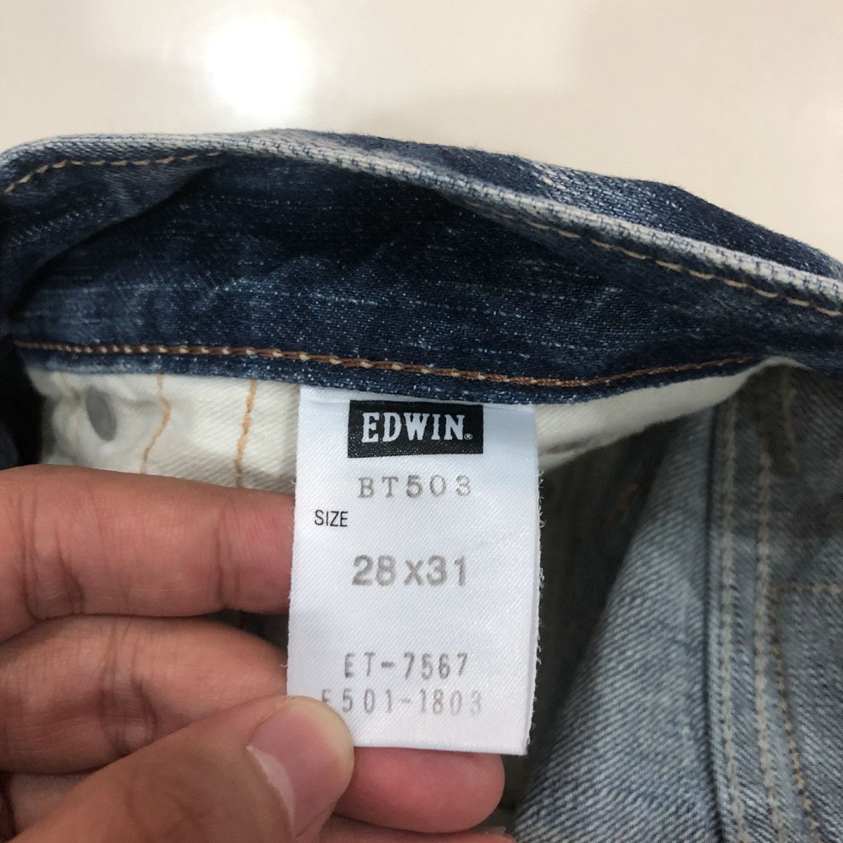 Edwin × Japanese Brand × Seditionaries Edwin Distressed Painted Denim Jeans on Kapital Style Size US 31 - 12 Thumbnail
