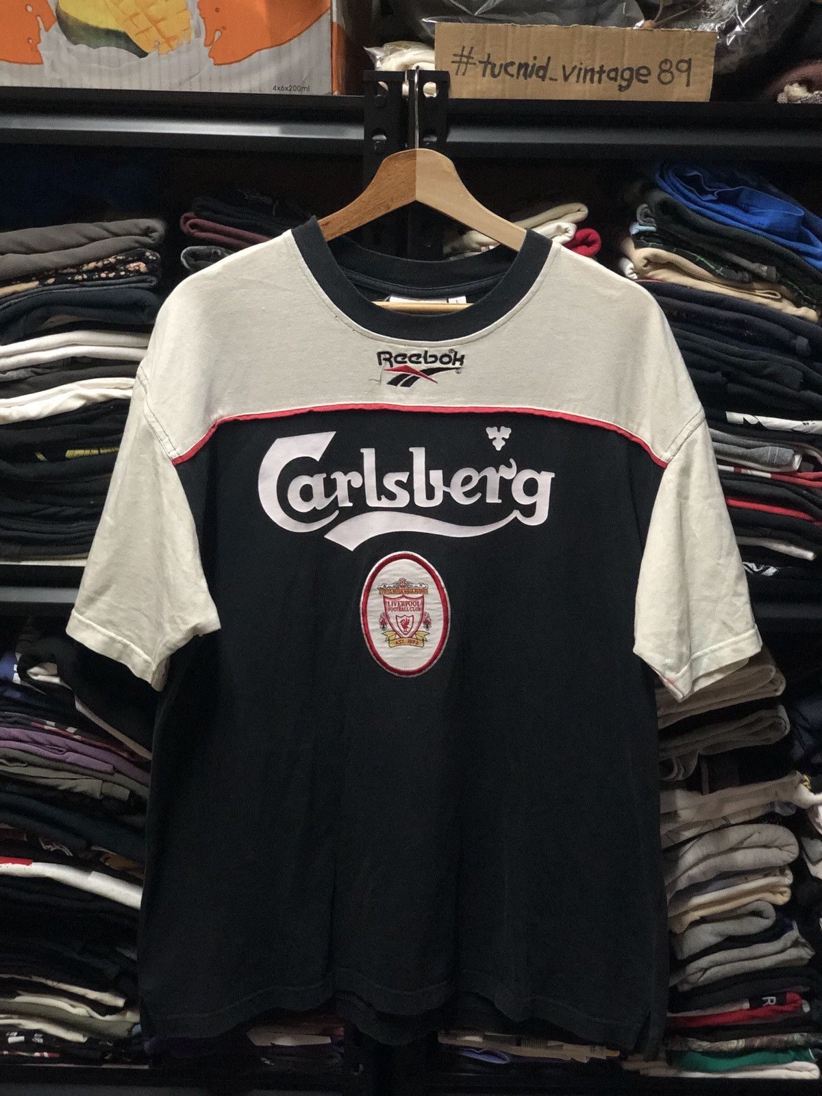 Reebok Rare!! Vintage 90s Liverpool X Reebok Tshirt Size US L / EU 52-54 / 3 - 1 Thumbnail