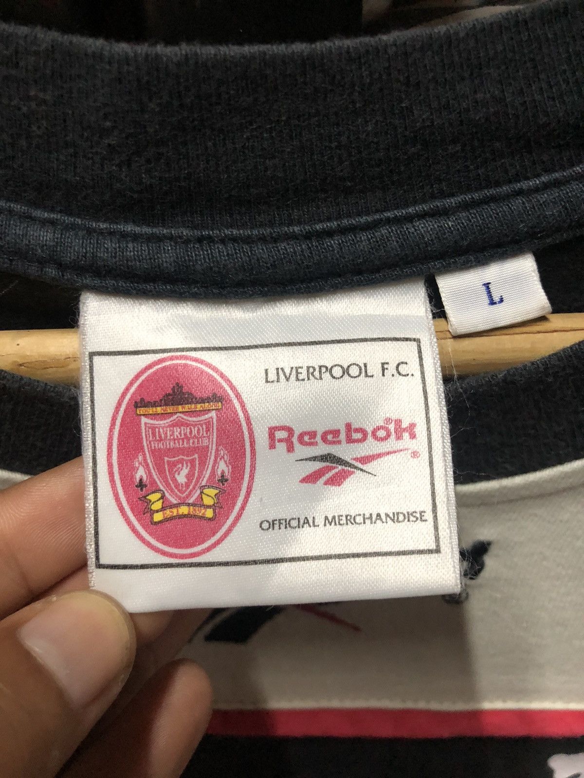 Reebok Rare!! Vintage 90s Liverpool X Reebok Tshirt Size US L / EU 52-54 / 3 - 3 Thumbnail