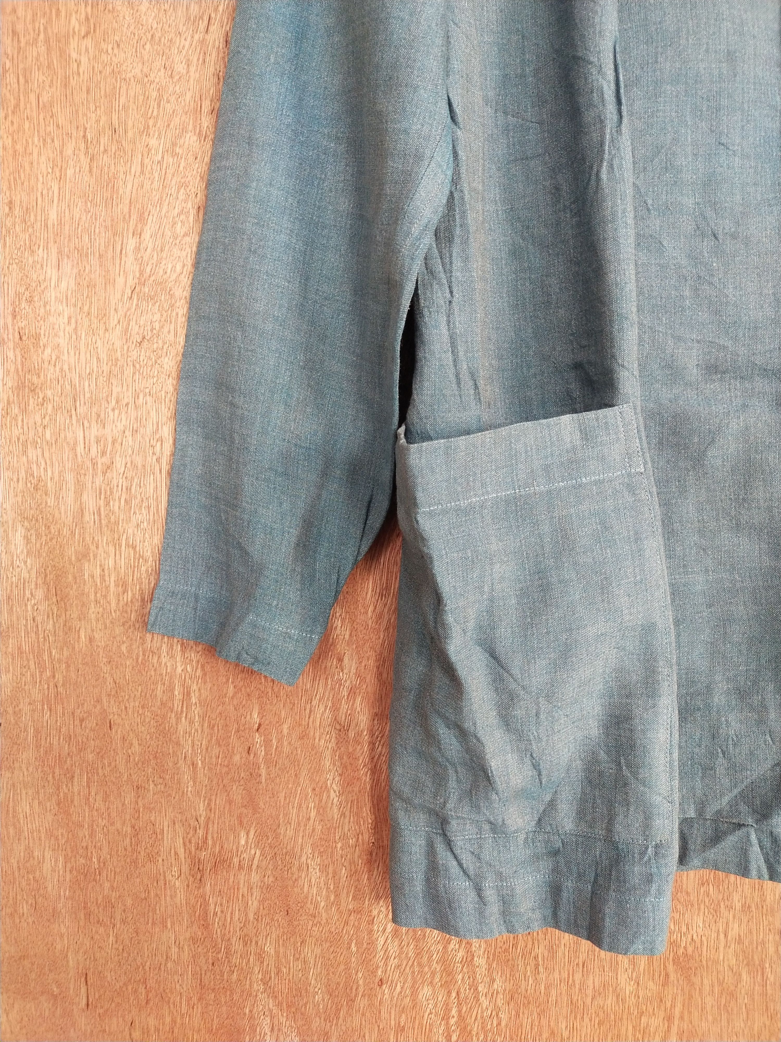 Issey Miyake DL Plantation issey miyake Blue Cardigan #S234 Size US M / EU 48-50 / 2 - 3 Thumbnail