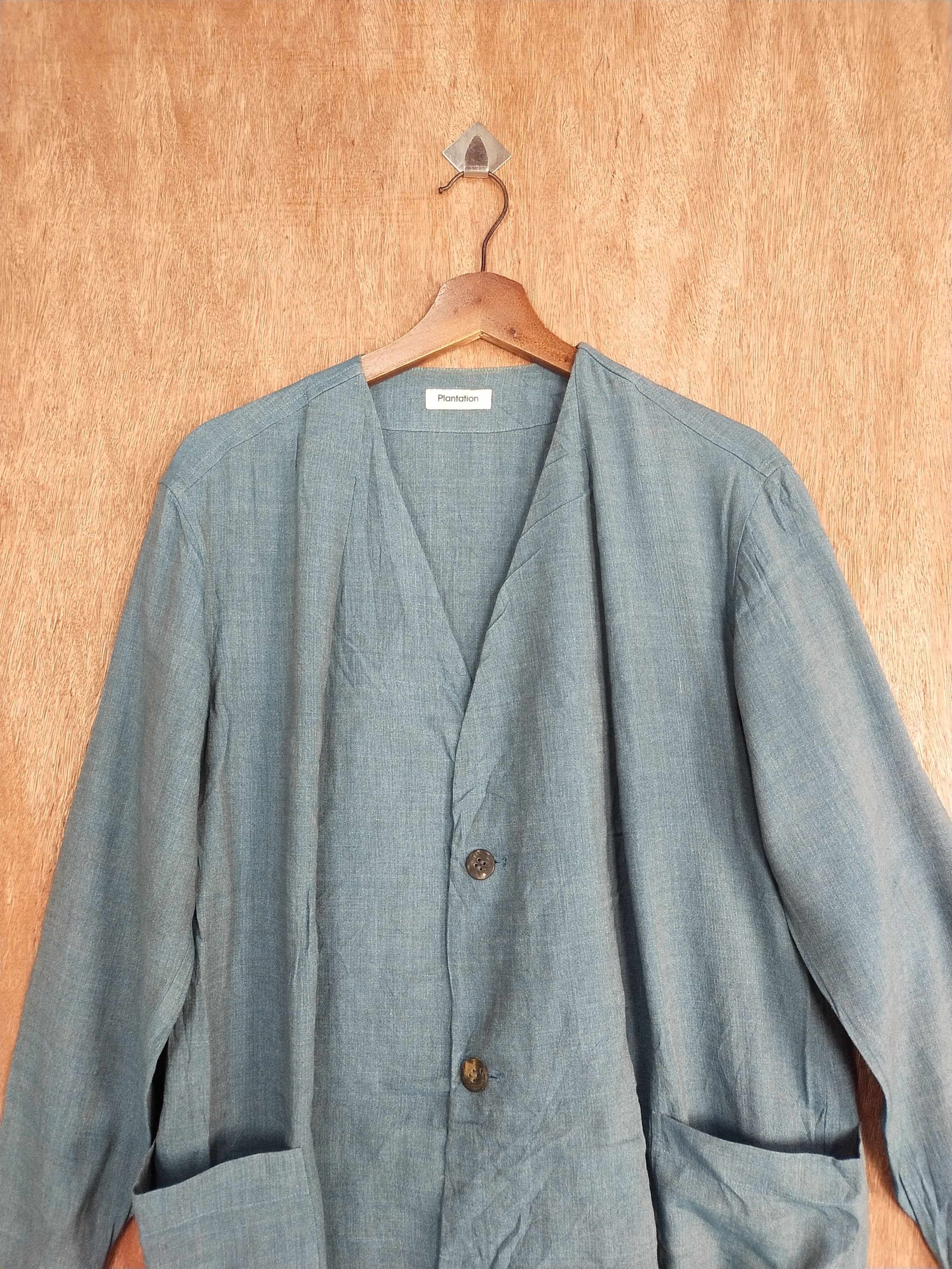 Issey Miyake DL Plantation issey miyake Blue Cardigan #S234 Size US M / EU 48-50 / 2 - 2 Thumbnail
