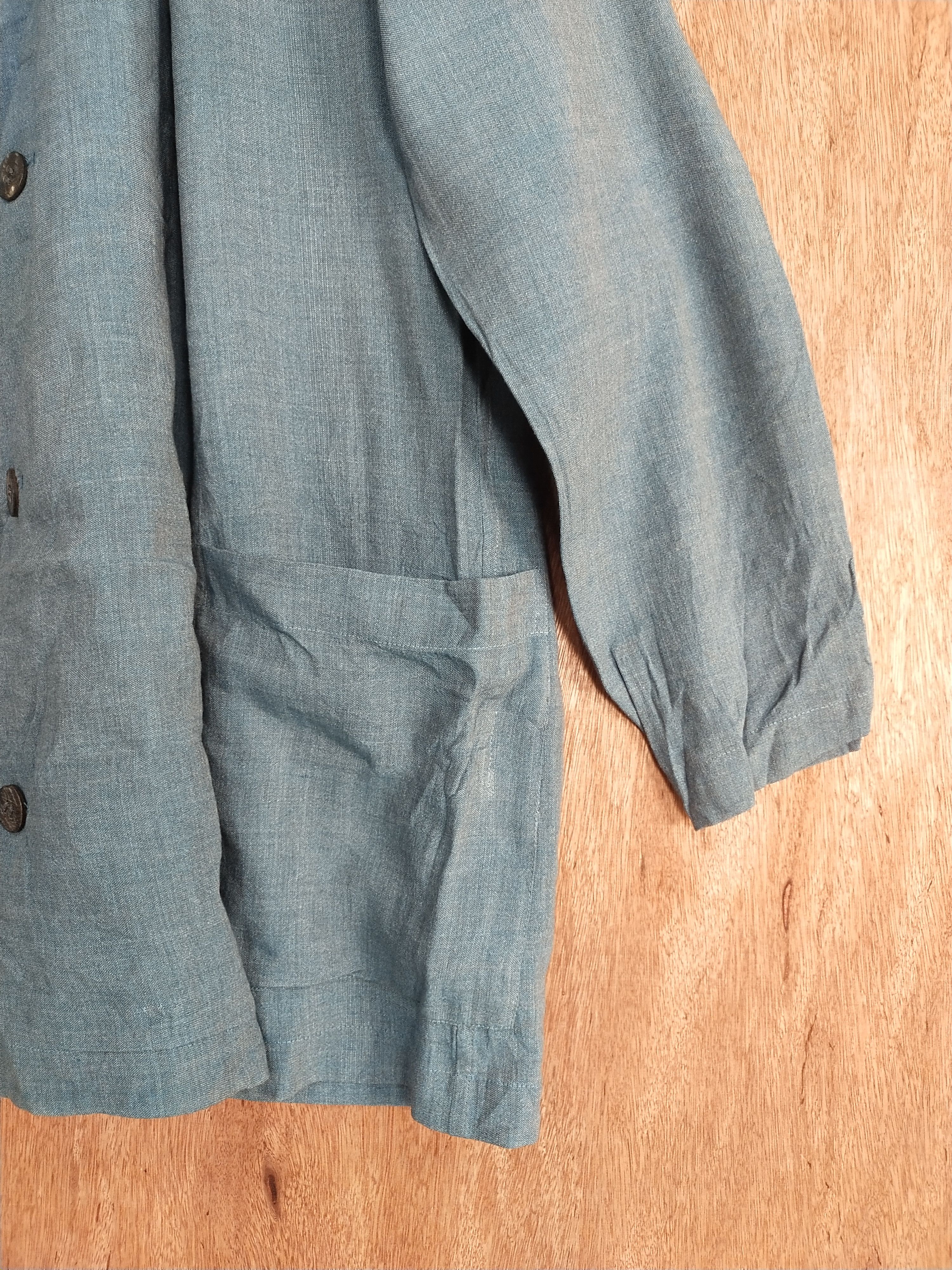 Issey Miyake DL Plantation issey miyake Blue Cardigan #S234 Size US M / EU 48-50 / 2 - 5 Thumbnail