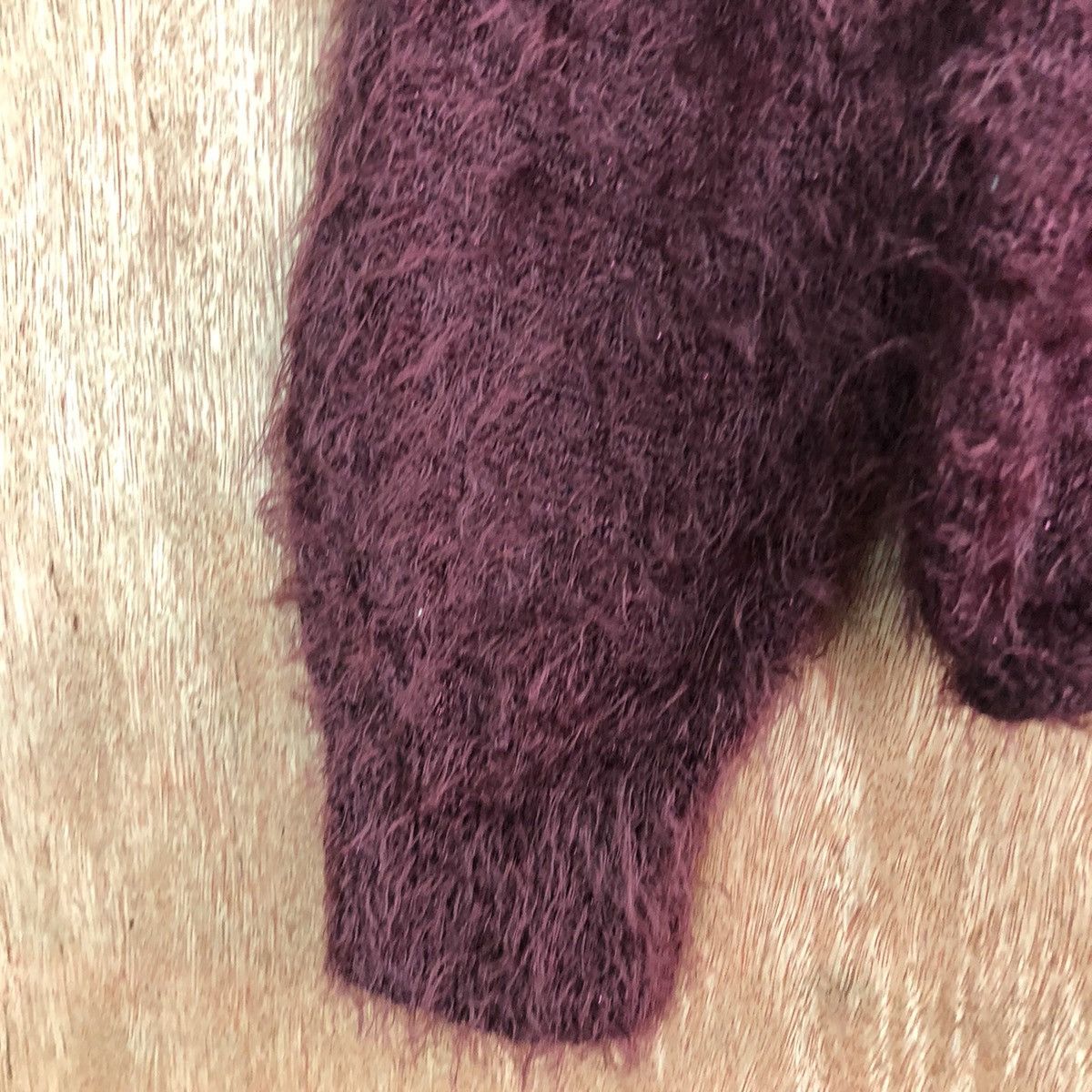 Homespun Knitwear DLL E Hyphen Gallery fur shaggy Maroon Mohair Knitwear #c427 Size US M / EU 48-50 / 2 - 6 Thumbnail
