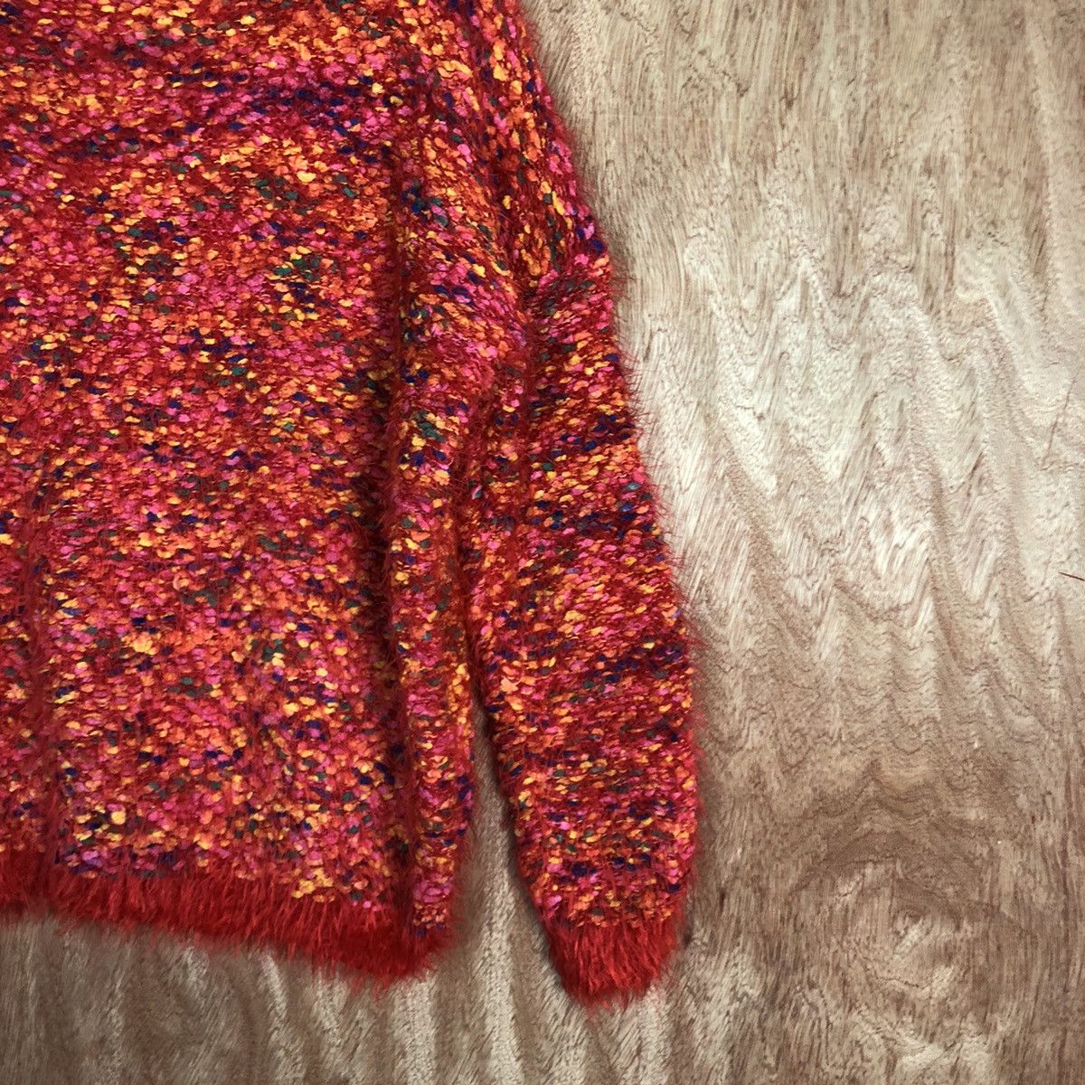 Homespun Knitwear DLL Whoo- AA BAD Multicolor Mohair Shag Fur Knitwear #c323 Size M / US 6-8 / IT 42-44 - 5 Thumbnail