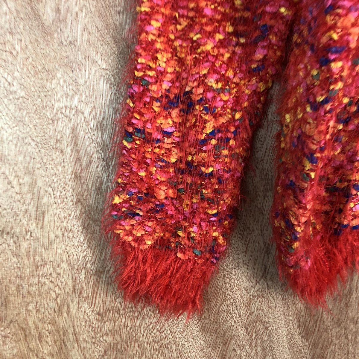 Homespun Knitwear DLL Whoo- AA BAD Multicolor Mohair Shag Fur Knitwear #c323 Size M / US 6-8 / IT 42-44 - 6 Thumbnail
