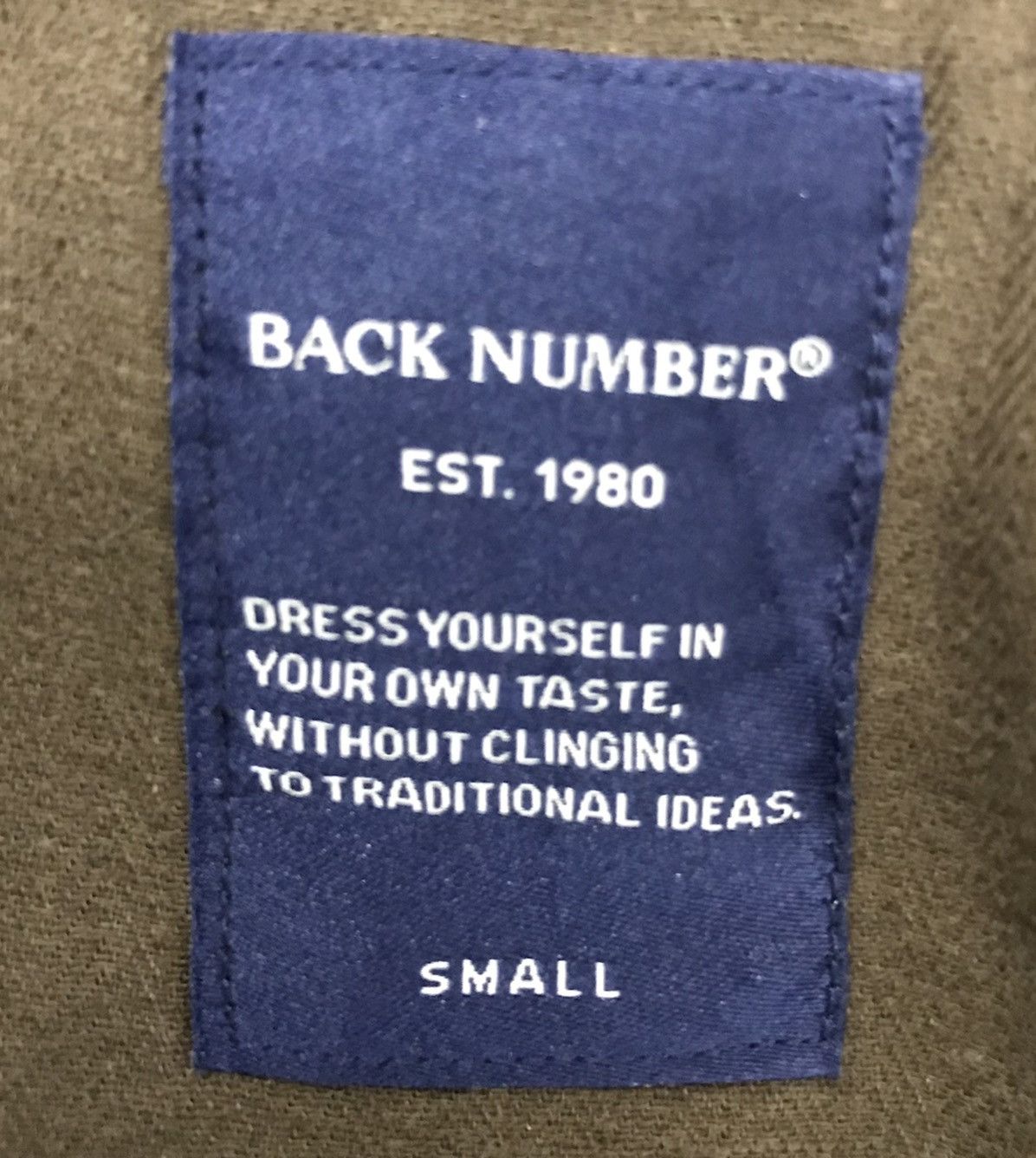 Japanese Brand RE-VINTAGE BACK NUMBER EST. 1980 JACKET Size US S / EU 44-46 / 1 - 11 Thumbnail