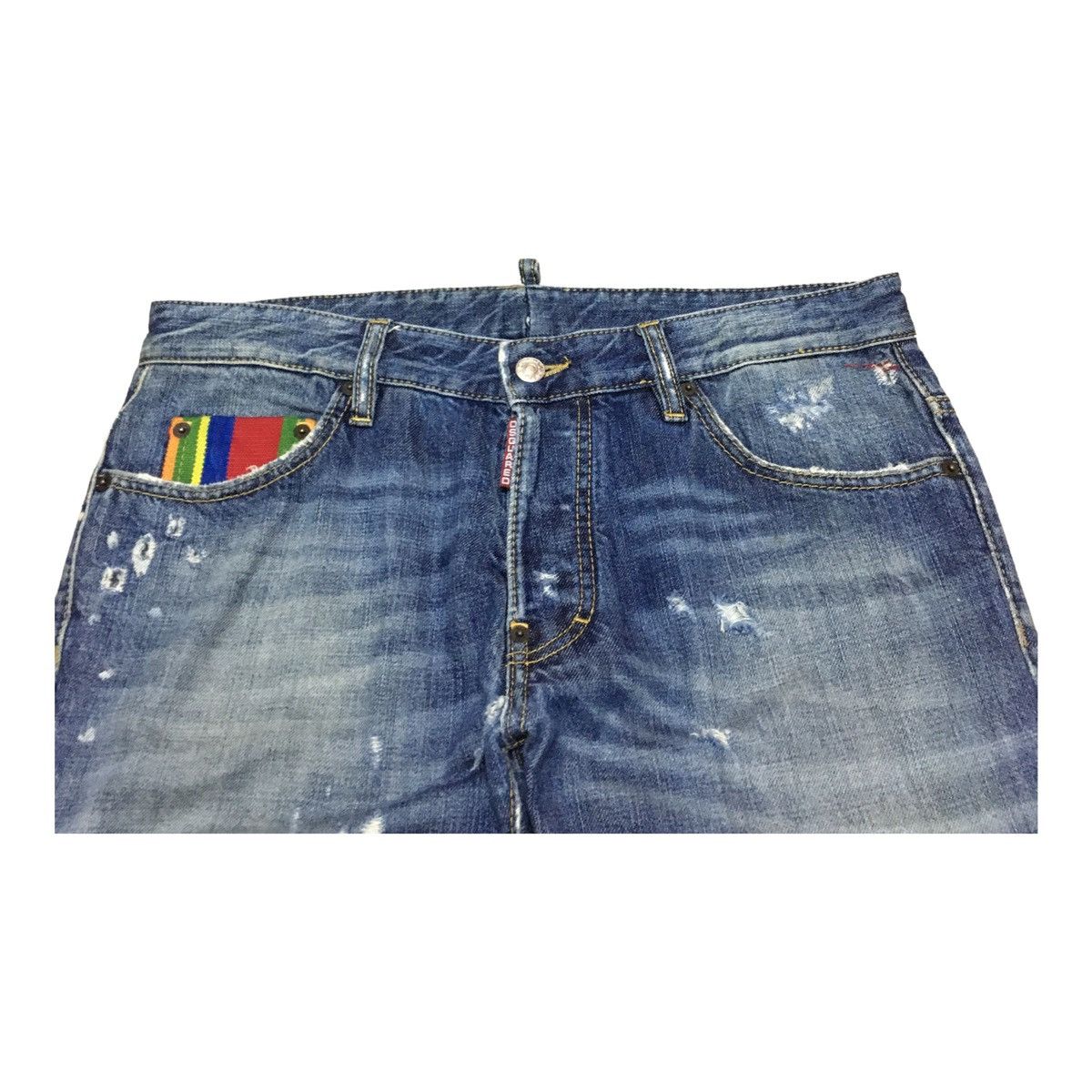 Dsquared2 Rare Design Vintage Brand Dsquared2 Distressed Jeans 2000s Size US 34 / EU 50 - 3 Thumbnail