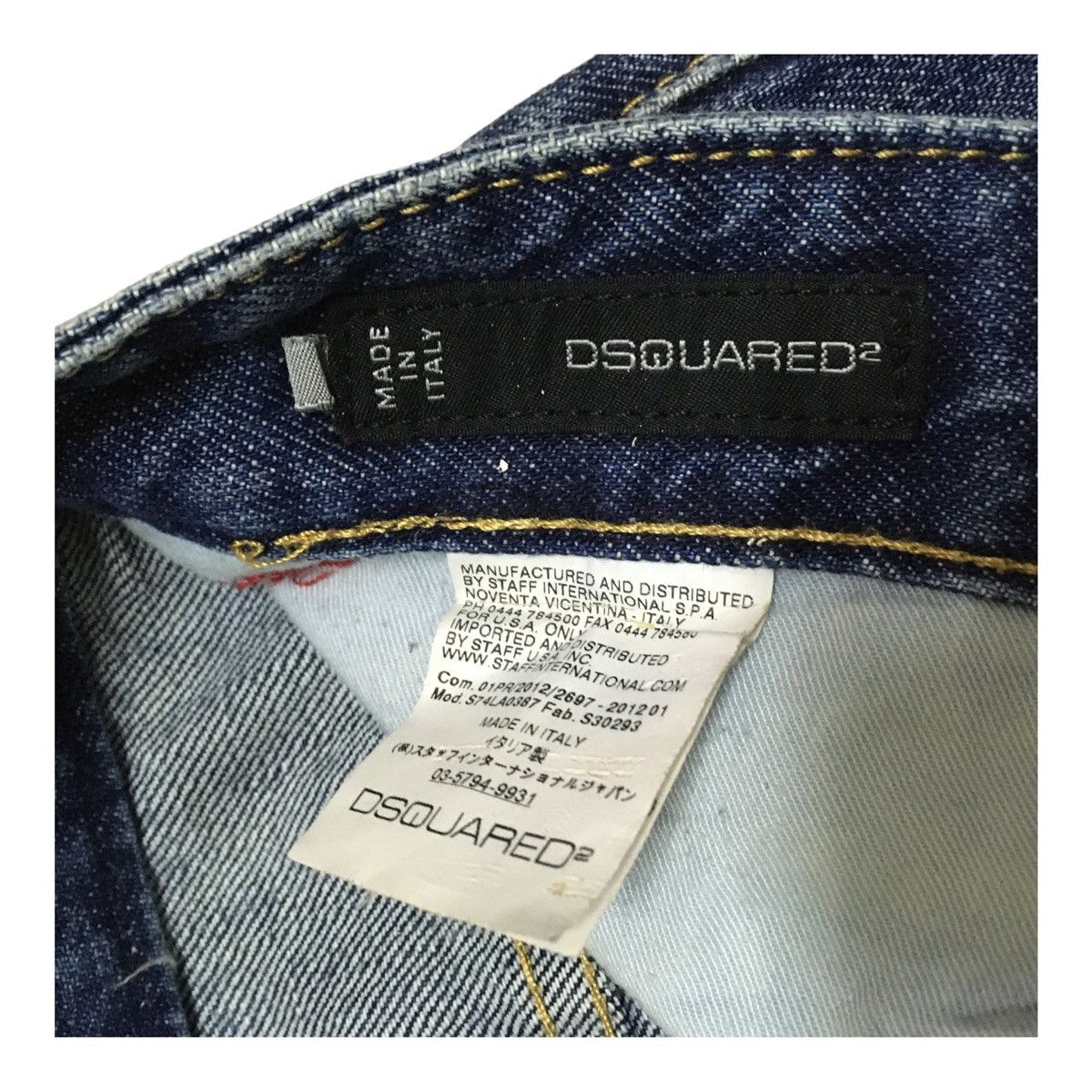 Dsquared2 Rare Design Vintage Brand Dsquared2 Distressed Jeans 2000s Size US 34 / EU 50 - 8 Thumbnail