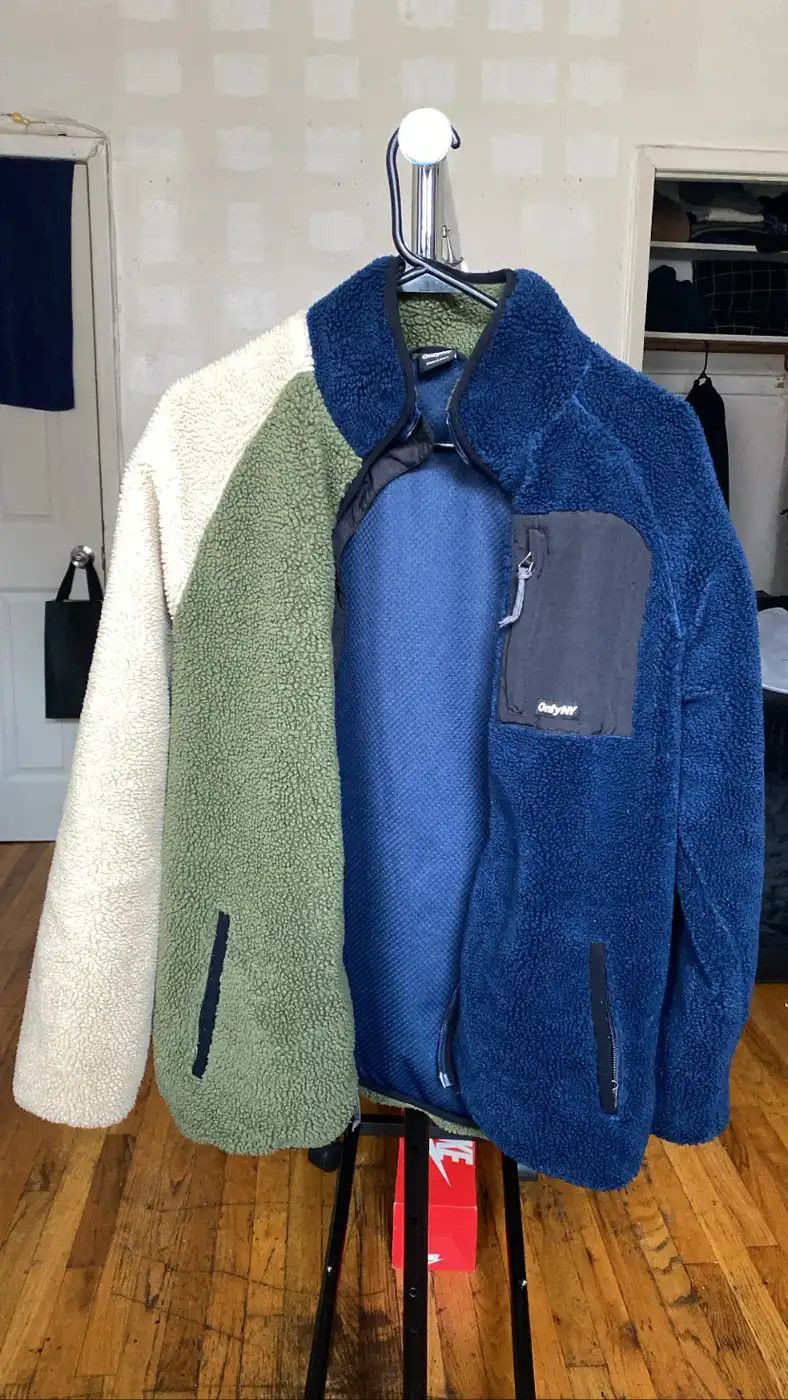 Only NY ONLY NY Alpine Sherpa Fleece ⊛ NVY/OLV/BEI ⊛ Almost New  