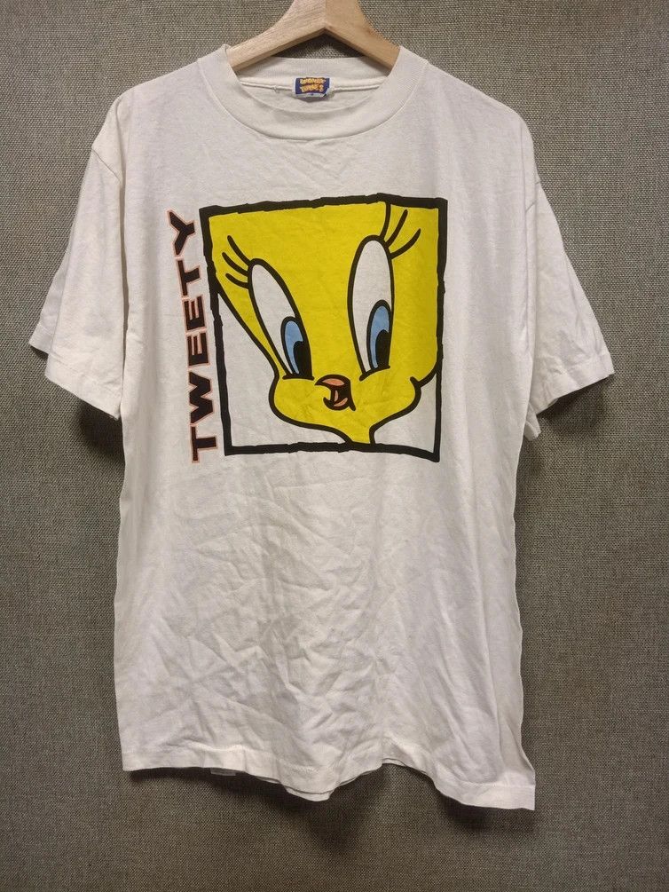 Disney × Vintage × Warner Bros Vintage 90s t shirt looney tunes tweety warner bros Size US L / EU 52-54 / 3 - 1 Thumbnail