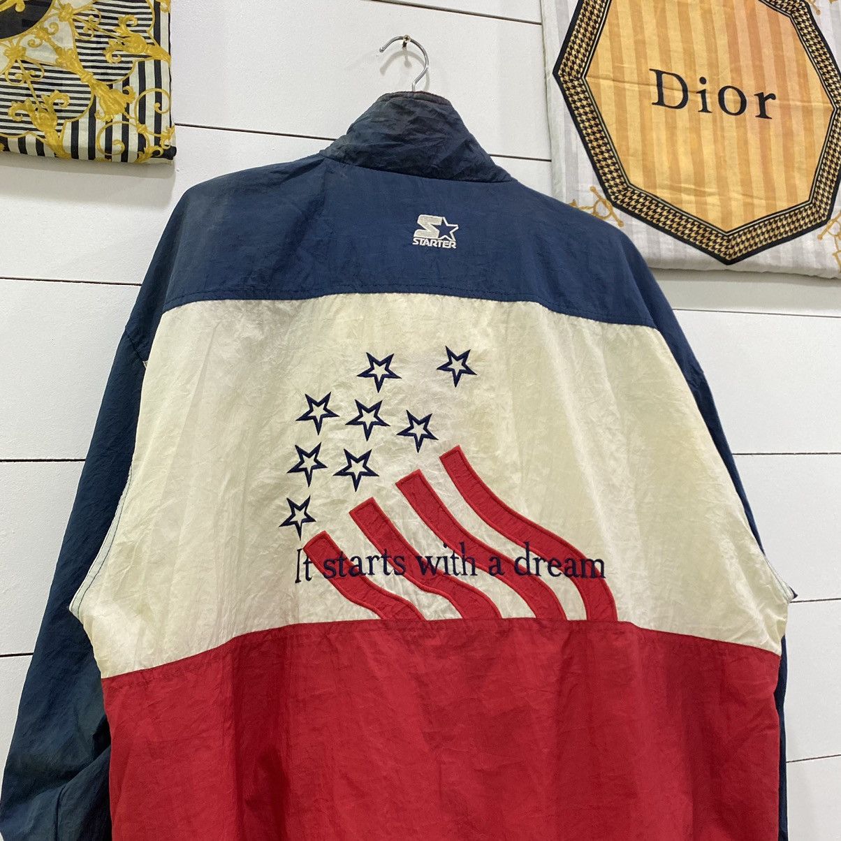 Starter × Vintage Vintage 90s 1996 Atlanta Starter Windbreaker Size US XXL / EU 58 / 5 - 6 Thumbnail