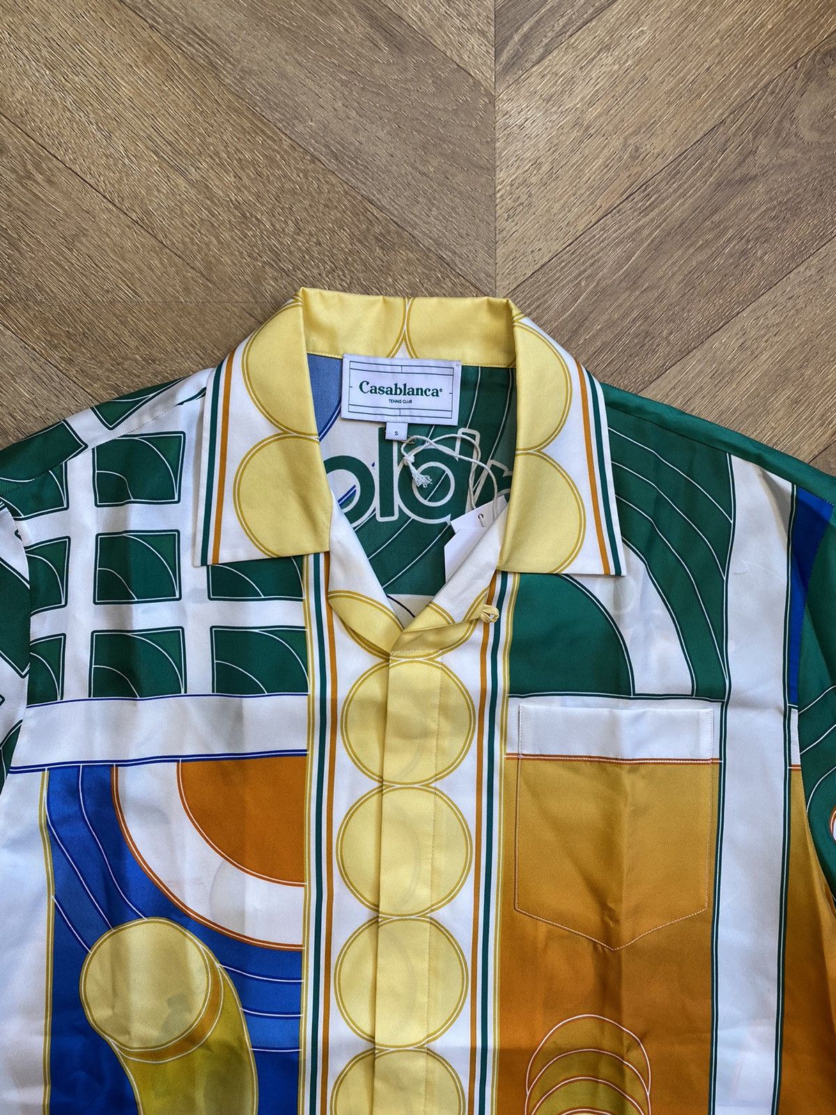Casablanca Casablanca Reve De Tennis Silk Shirt Size US S / EU 44-46 / 1 - 2 Thumbnail