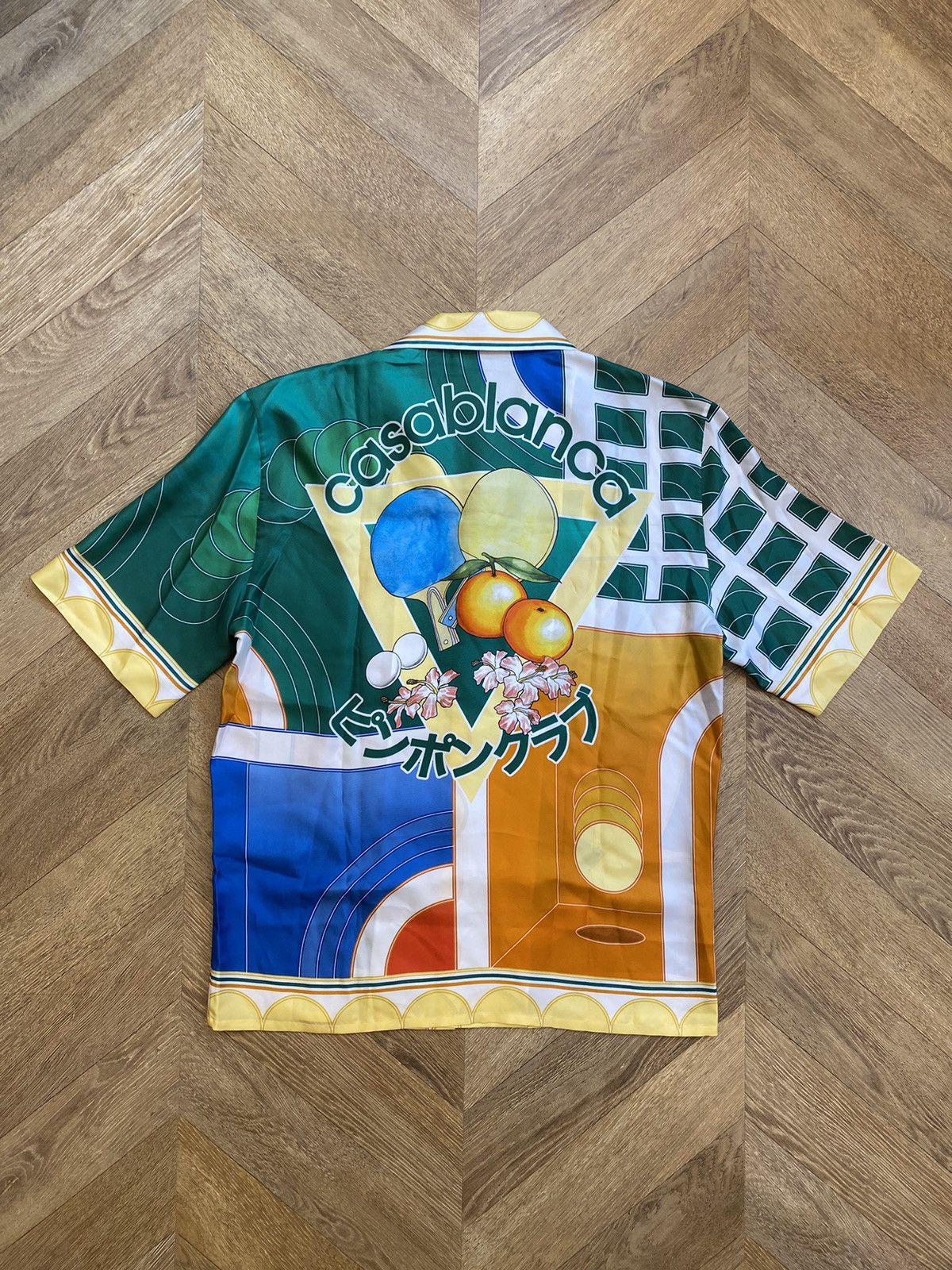 Casablanca Casablanca Reve De Tennis Silk Shirt Size US S / EU 44-46 / 1 - 4 Thumbnail