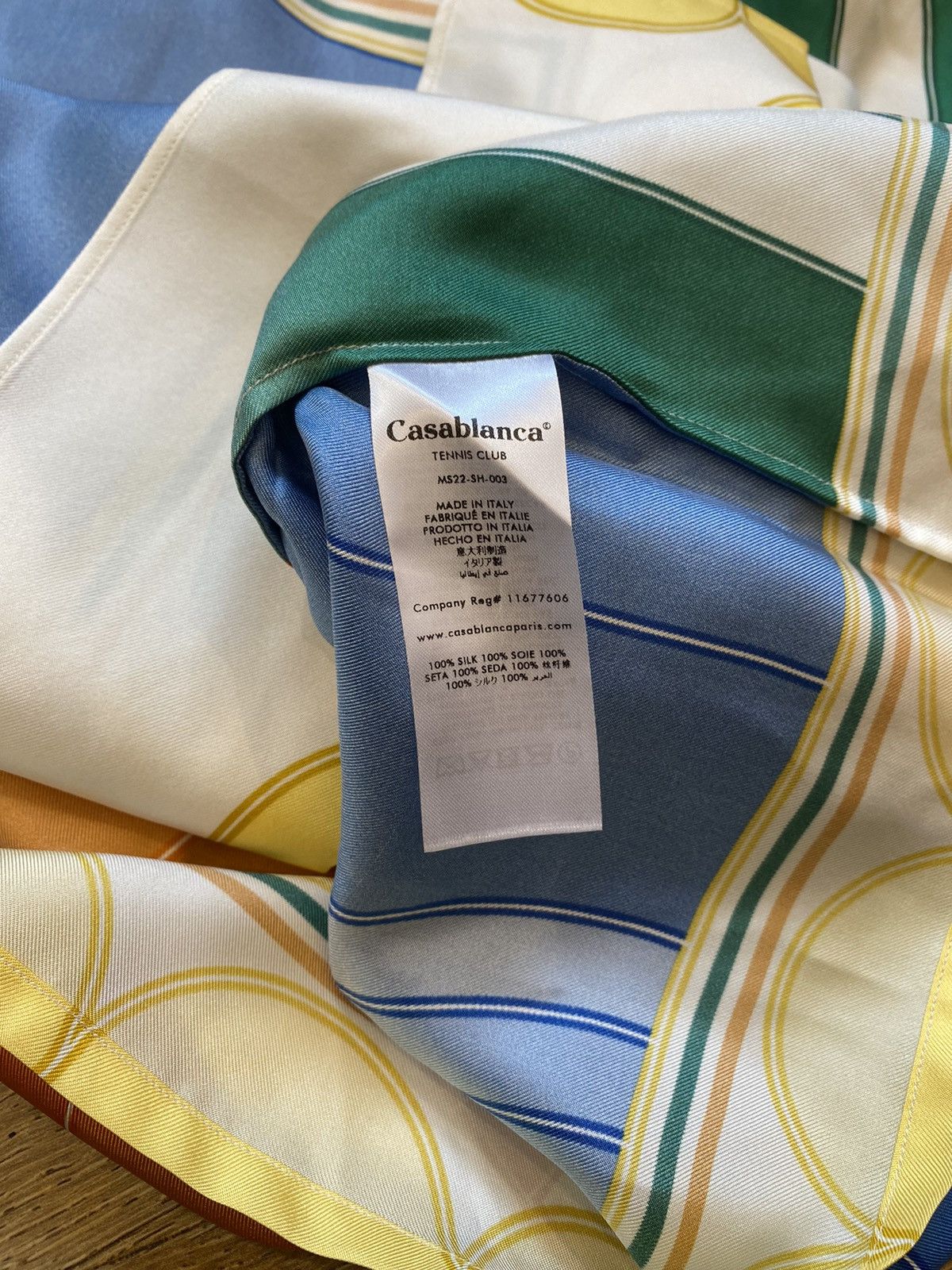 Casablanca Casablanca Reve De Tennis Silk Shirt Size US S / EU 44-46 / 1 - 6 Thumbnail