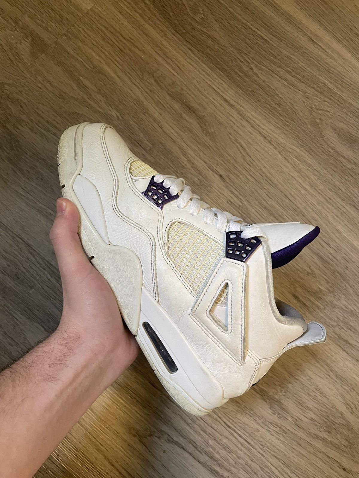 womens jordan 4 metallic purple