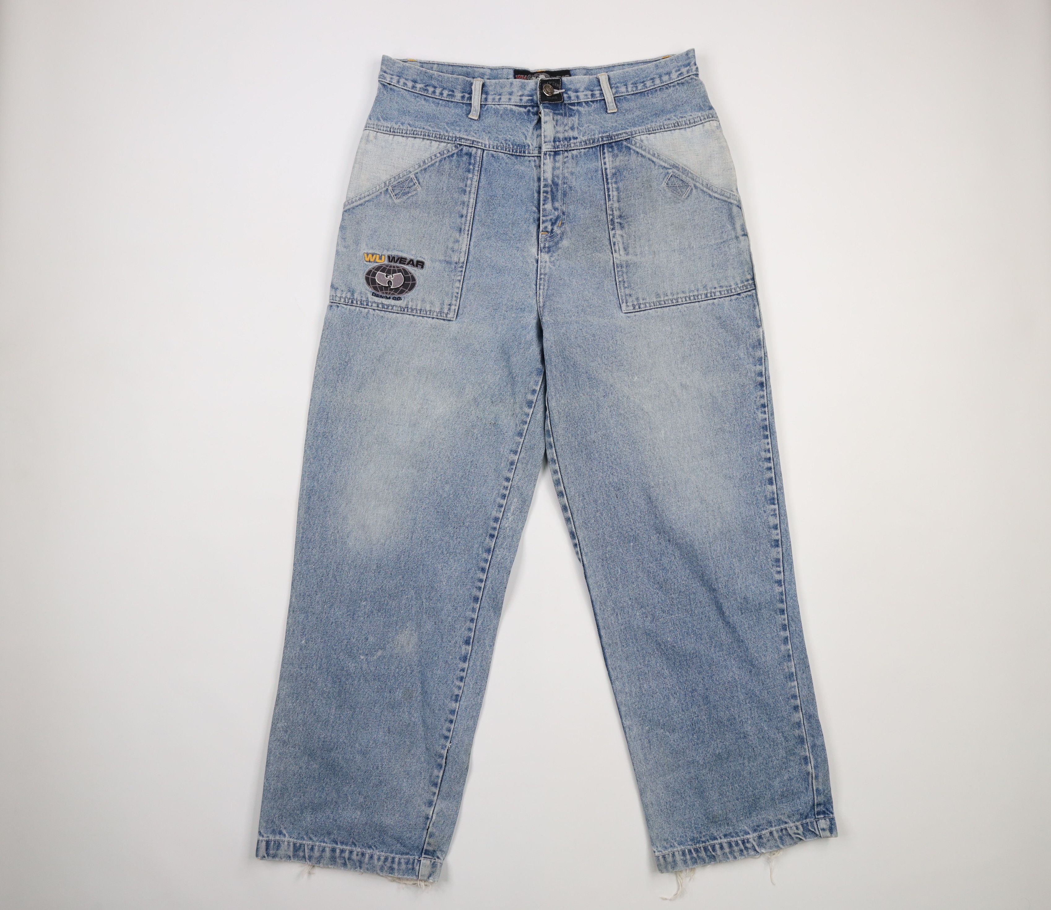 Jeans Wu Wear Rare Wu-Tang Clan 1996 Brodé - Taille M Baggy Hip-Hop Vintage