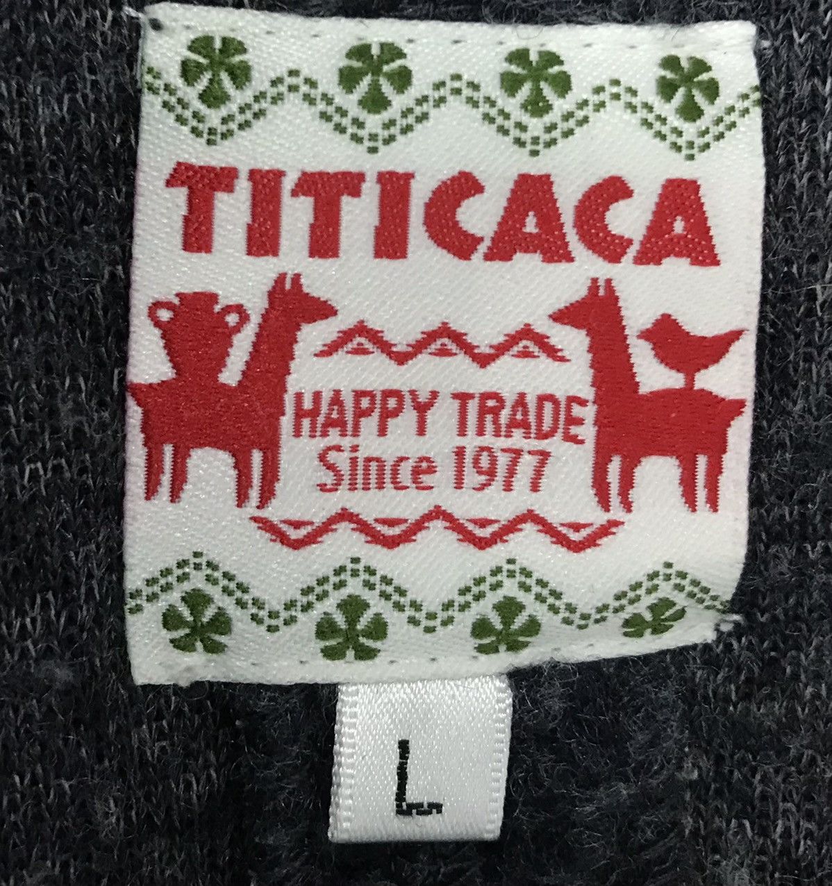 Japanese Brand TITICACA HAPPY TRADE SINCE 1977 JACKET HOODIE Size US L / EU 52-54 / 3 - 12 Thumbnail