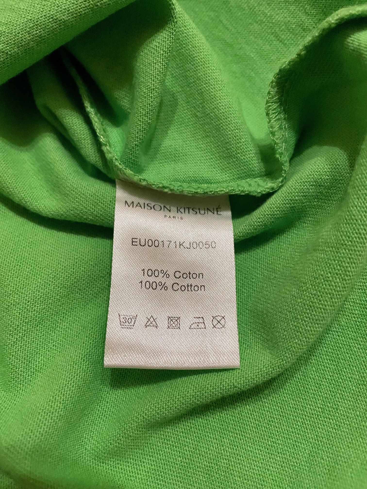 Maison Kitsune Maison Kitsune ACIDE Bright Green tee Size US M / EU 48-50 / 2 - 5 Thumbnail