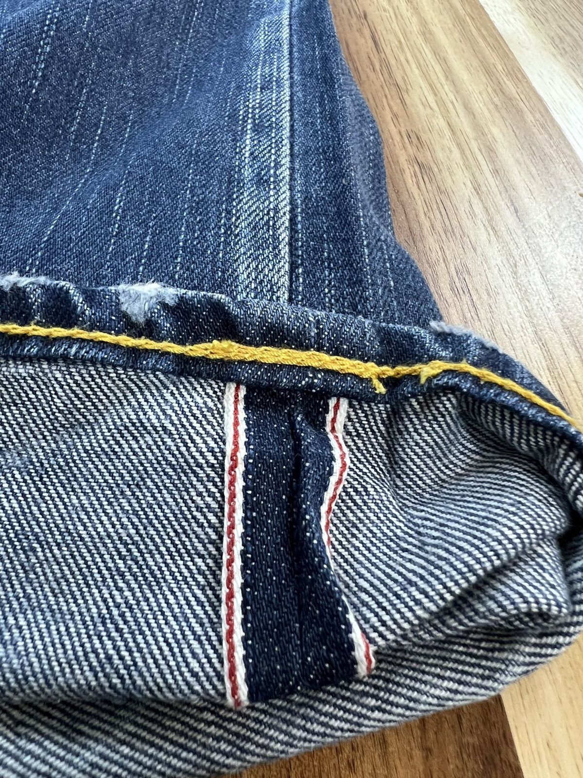 Issey Miyake Tete Homme Plag Plag Patchwork Selvedge Jeans Denim Size US 30 / EU 46 - 7 Thumbnail